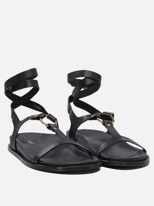 Flat sandals 100% cow leather - 100% cuerolite  Black - Alohas Women | PLP | VIETTI Online Store | 2
