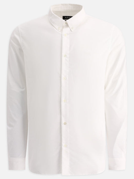Formal shirts Solid colour  White - A.P.C. Men | PDP | VIETTI Online Store 
