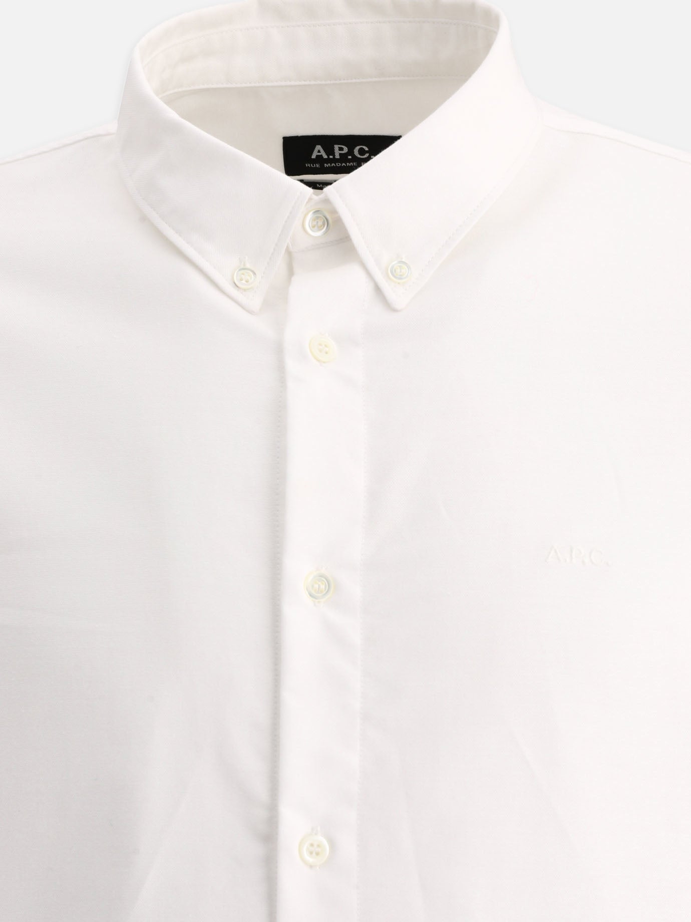 Formal shirts Solid colour  White - A.P.C. Men | PDP | VIETTI Online Store | Zoom-Modal_3
