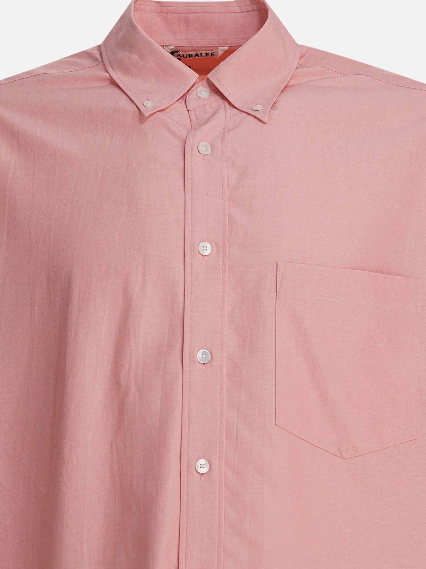Casual shirts Solid colour  Pink - Auralee Men | PDP | VIETTI Online Store | thumbnail_3