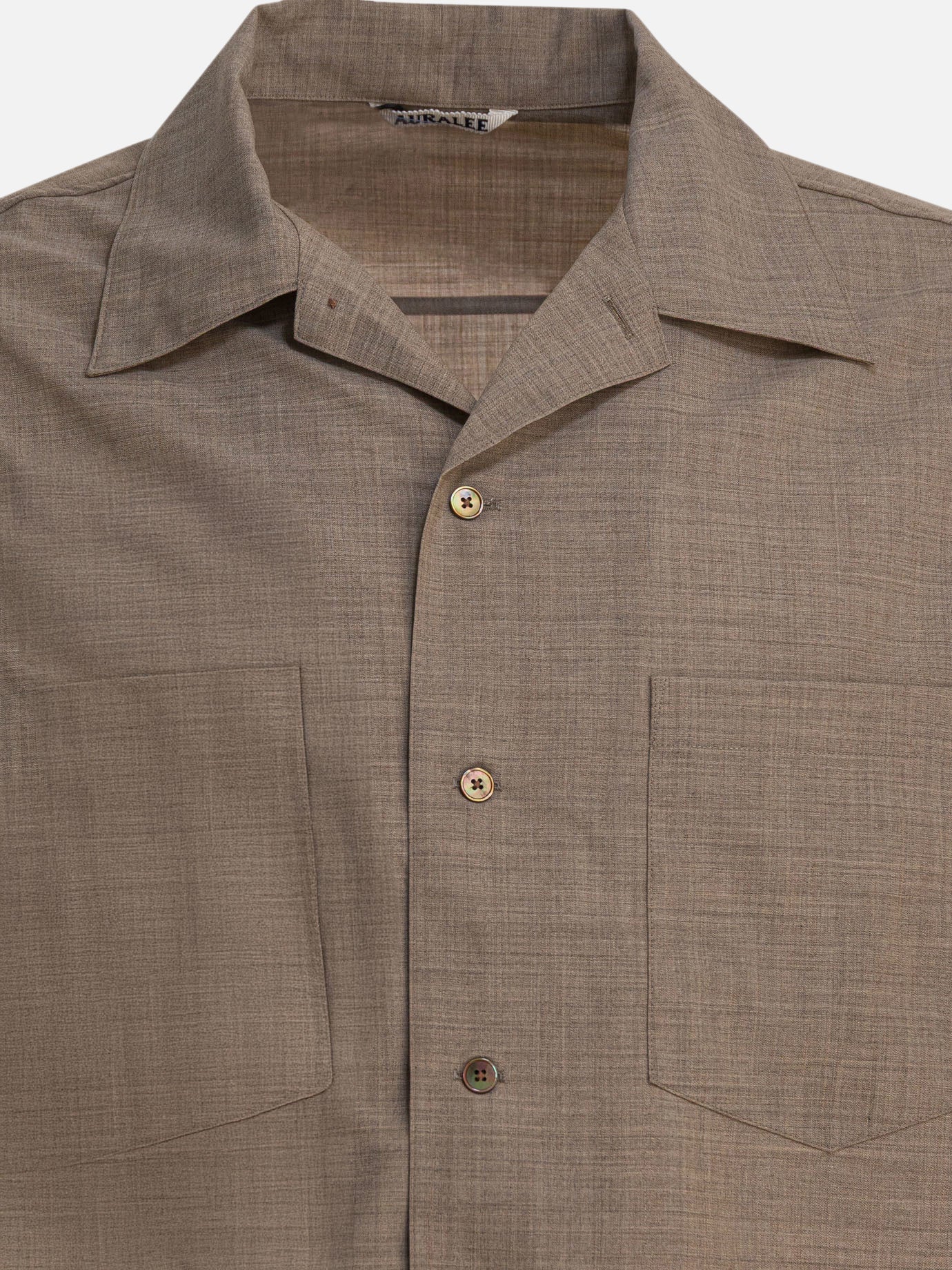 Casual shirts Solid colour  Beige - Auralee Men | PDP | VIETTI Online Store | Zoom-Modal_3
