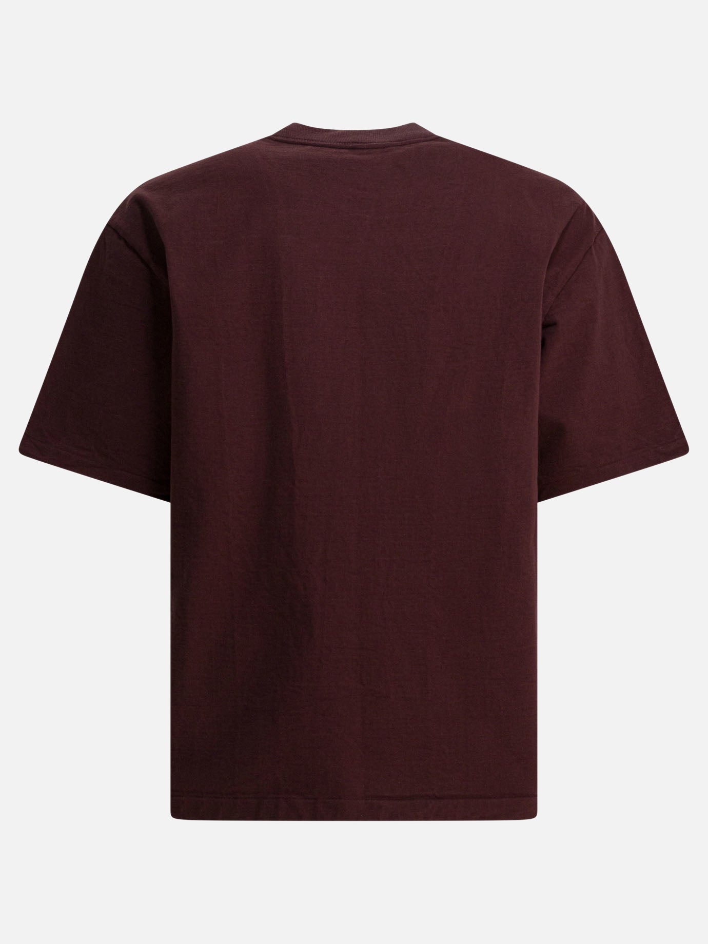 Crewneck t-shirts Solid colour  Brown - Auralee Men | PDP | VIETTI Online Store | Zoom-Modal_2
