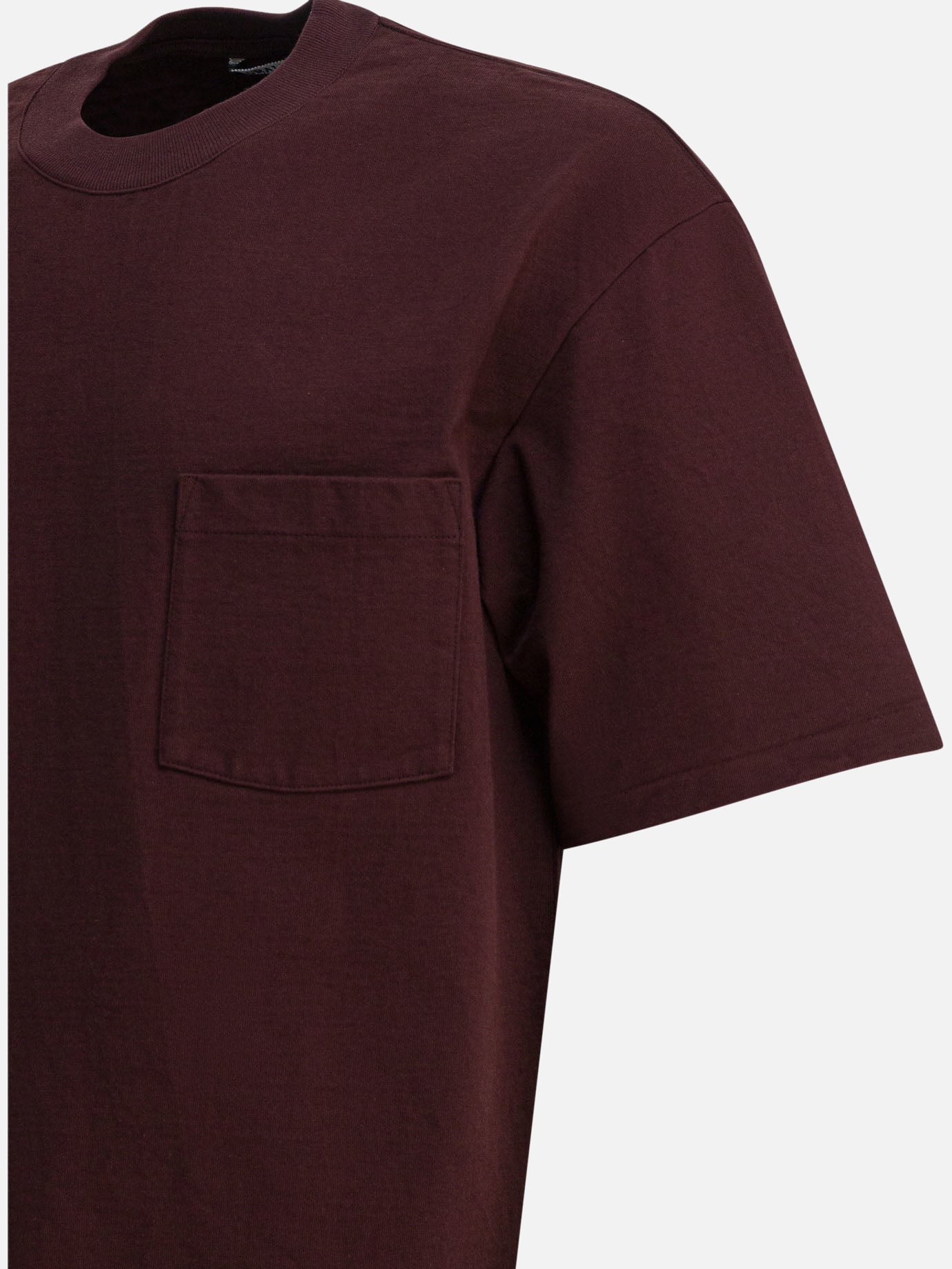 Crewneck t-shirts Solid colour  Brown - Auralee Men | PDP | VIETTI Online Store | thumbnail_4