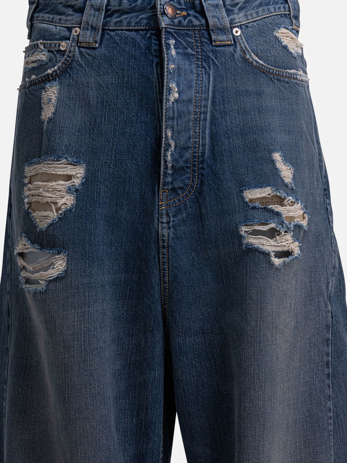 Wide-leg jeans Denim  Blue - Balenciaga Men | PDP | VIETTI Online Store | Zoom-Modal_3
