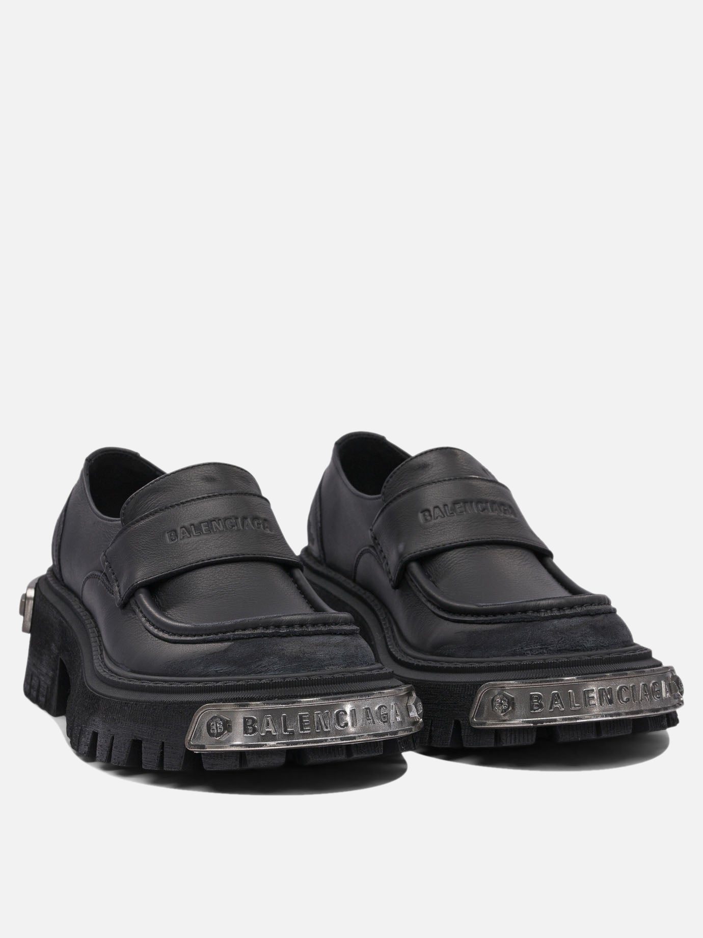 Loafers 100% calf leather - 100% rubber  Black - Balenciaga Women | PDP | VIETTI Online Store | thumbnail_2