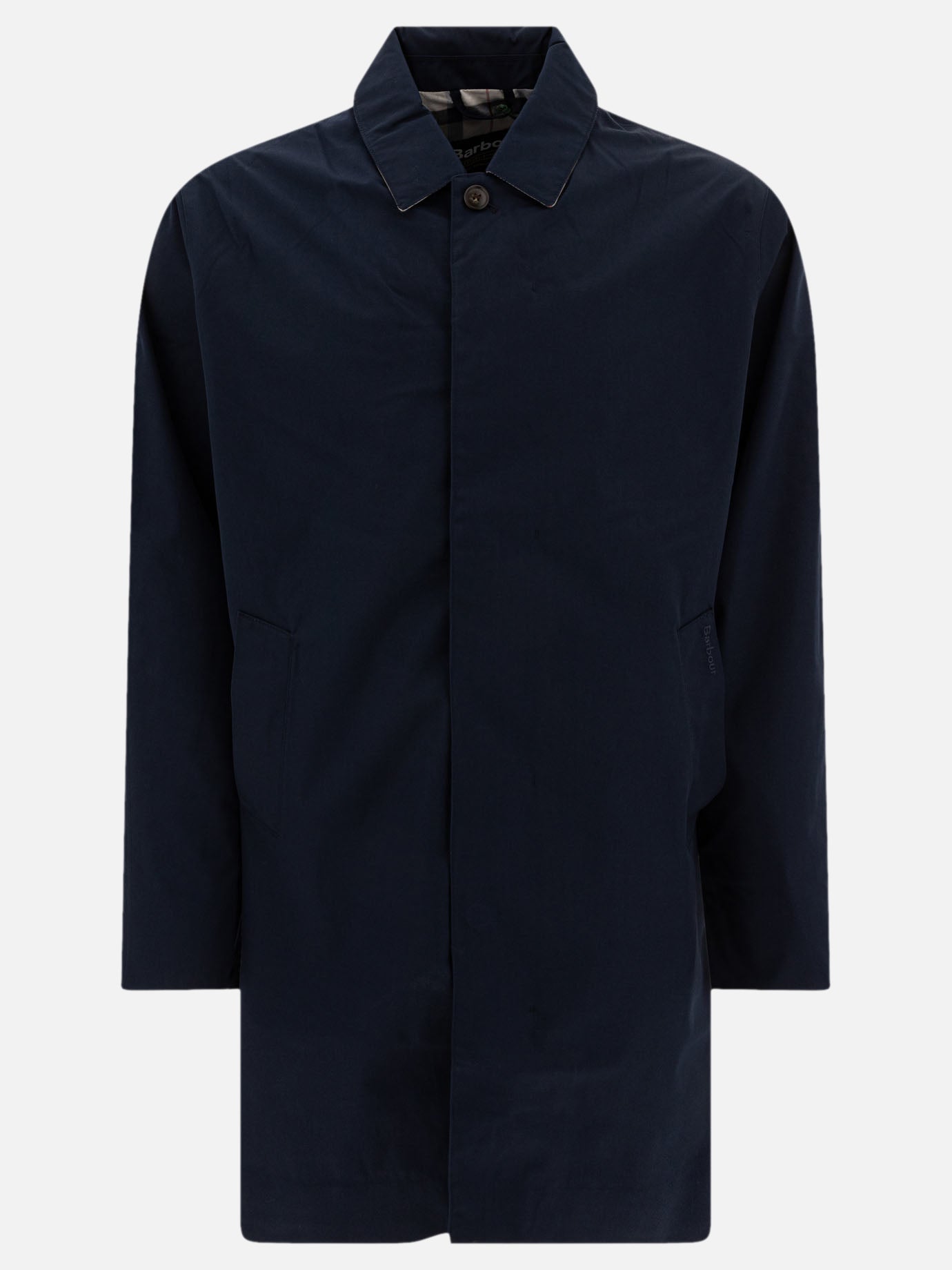 Raincoats & Trench coats Solid colour  Blue - Barbour Men | PDP | VIETTI Online Store | thumbnail