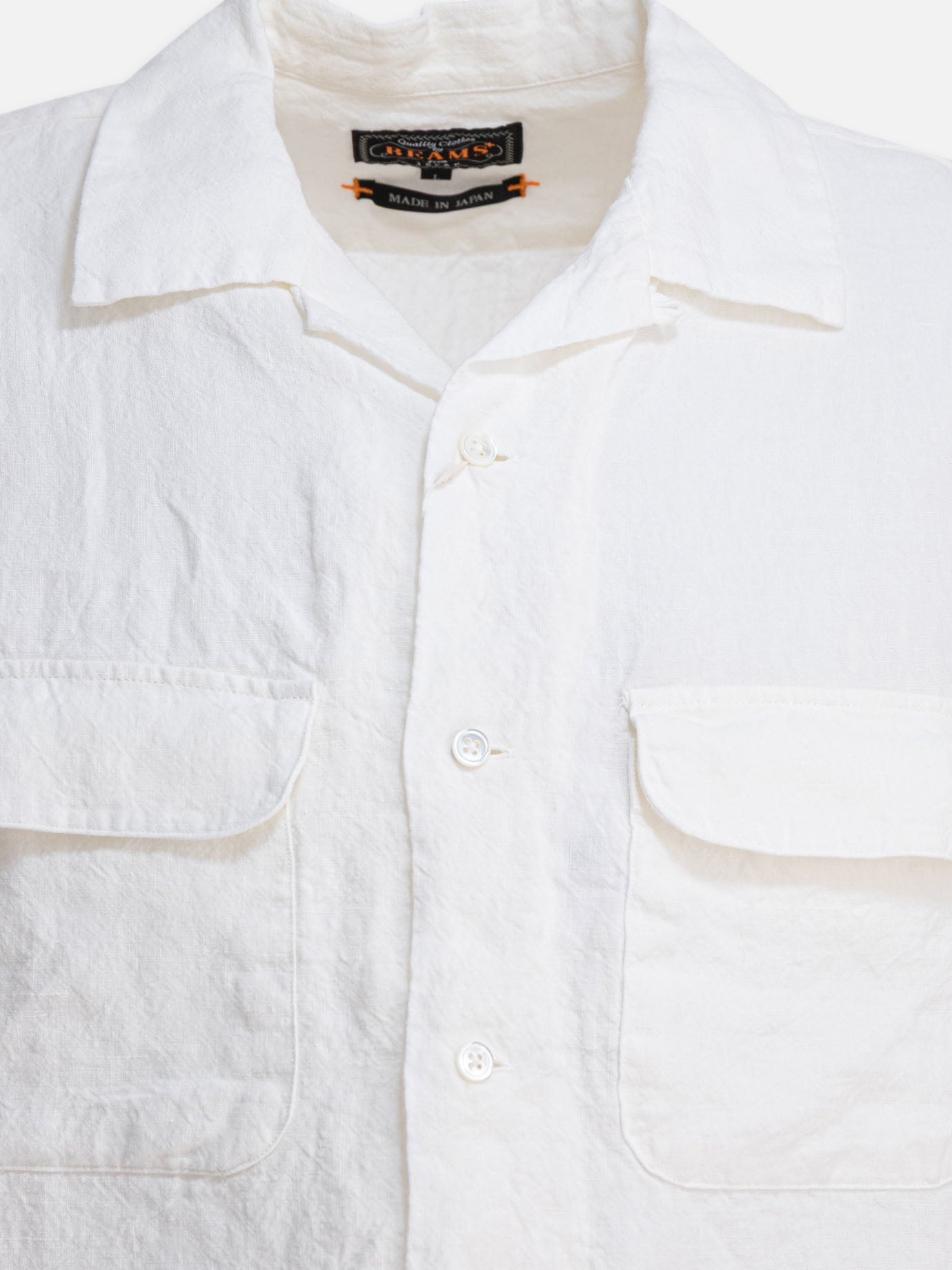 Casual shirts Solid colour  White - Beams Plus Men | PDP | VIETTI Online Store | thumbnail_3