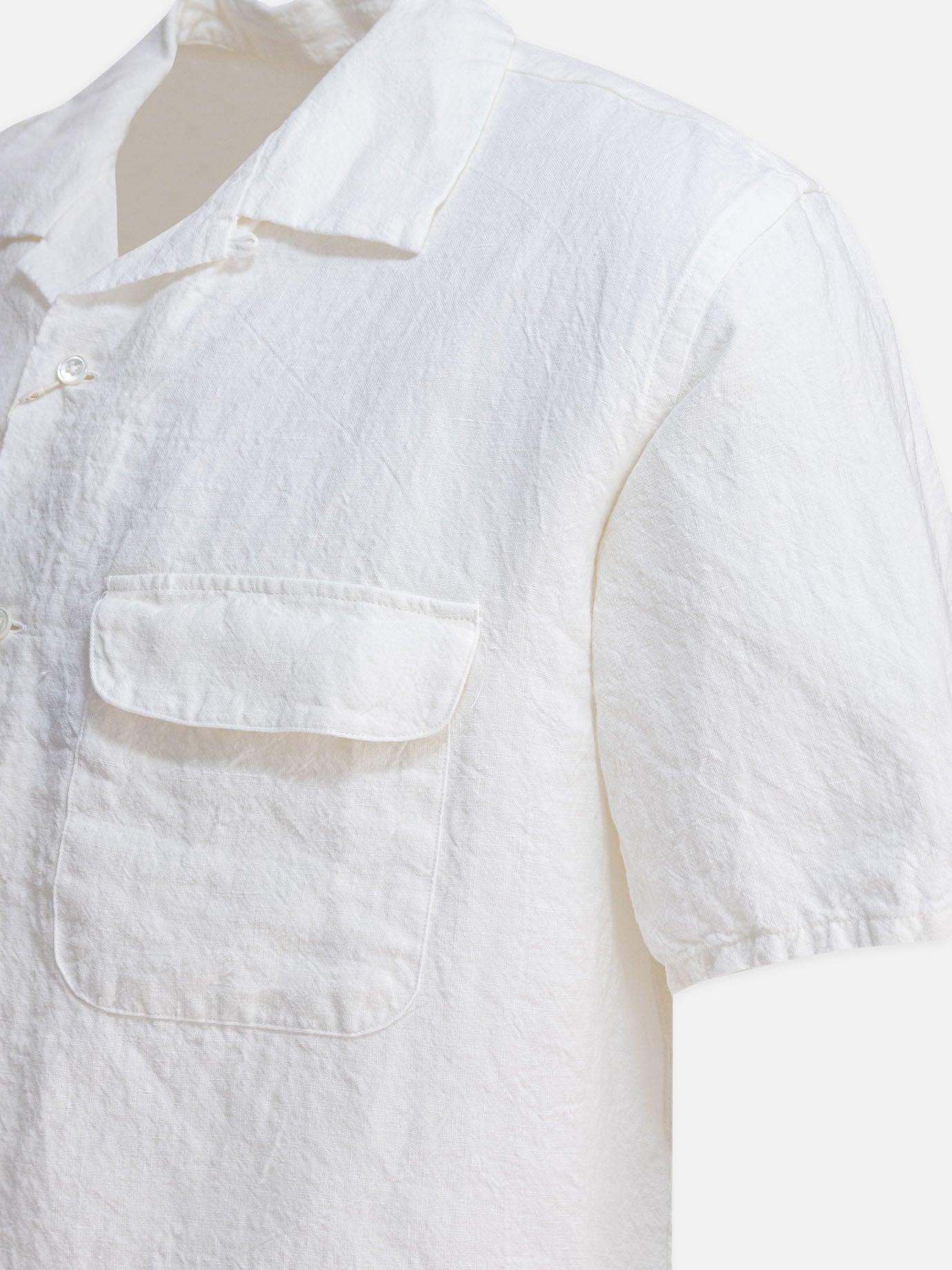 Casual shirts Solid colour  White - Beams Plus Men | PDP | VIETTI Online Store | thumbnail_4