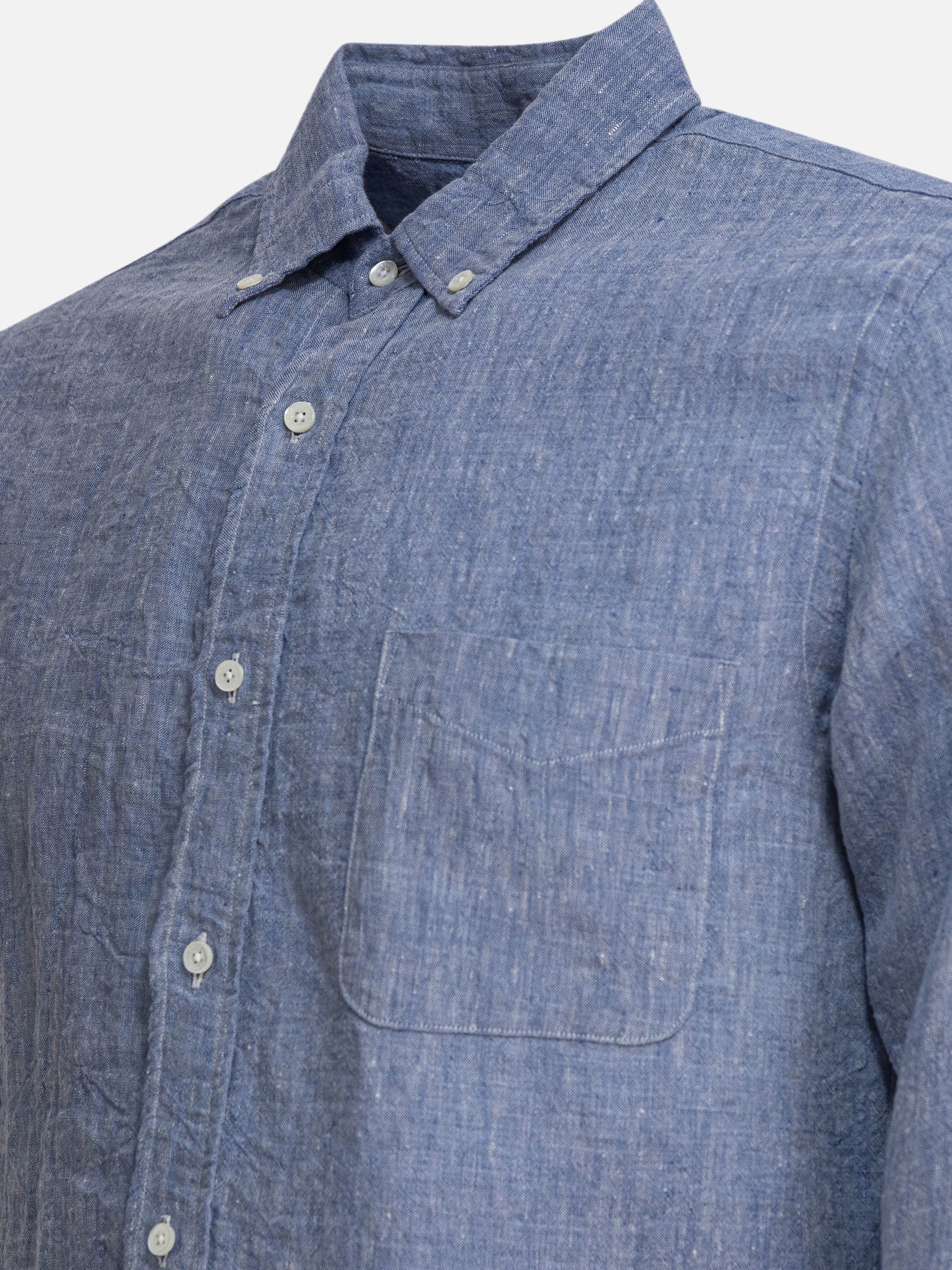 Casual shirts Solid colour  Blue - Beams Plus Men | PDP | VIETTI Online Store | Zoom-Modal_8
