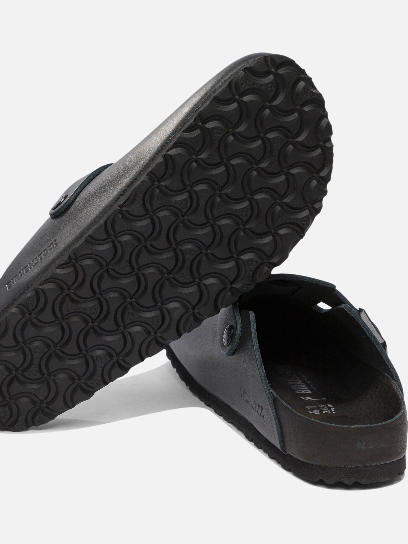 Slides 100% leather - 100% eva  Black - Birkenstock Men | PDP | VIETTI Online Store | thumbnail_5