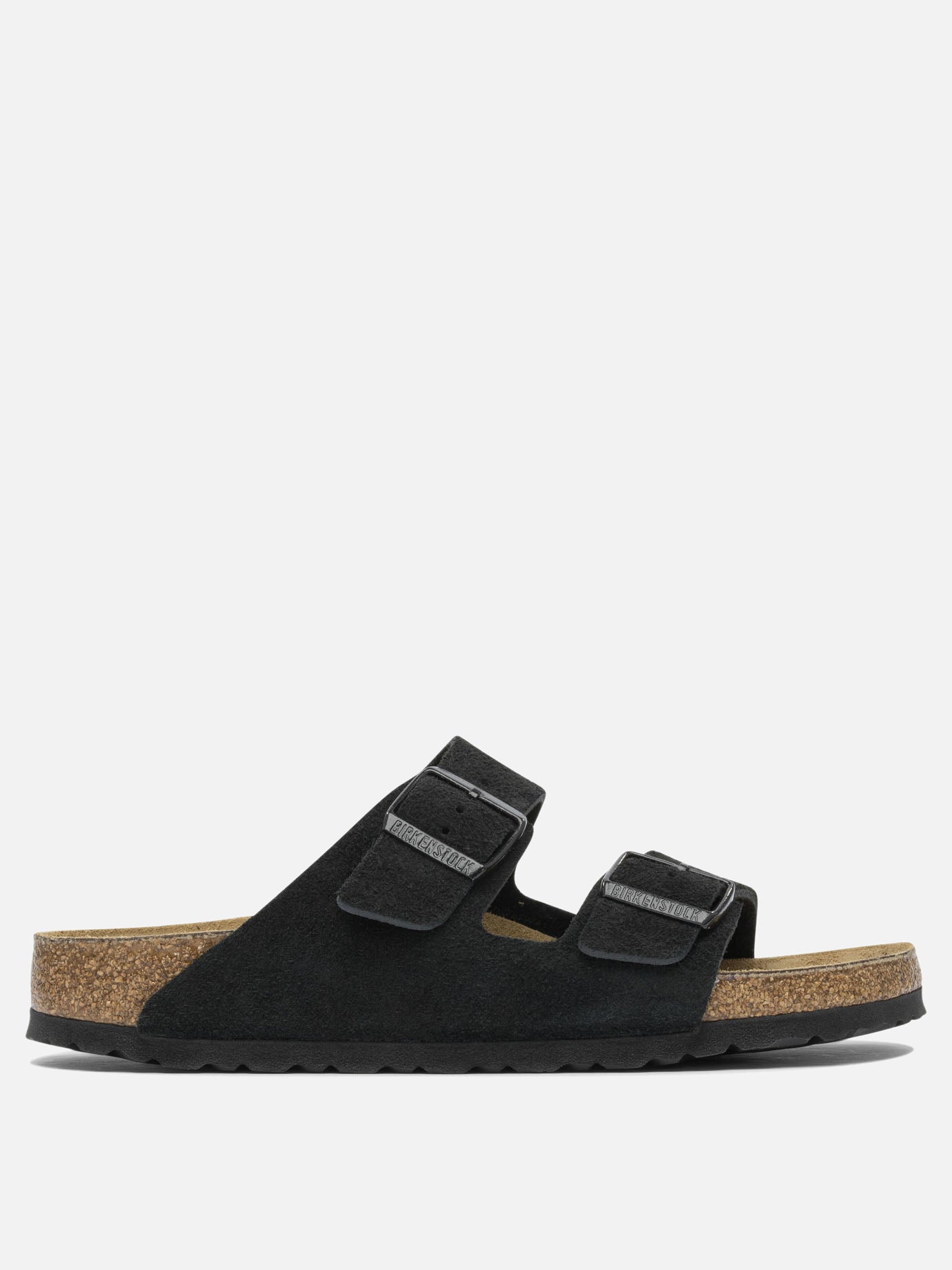 Slides 100% suede - 100% EVA  Black - Birkenstock Men | PDP | VIETTI Online Store | Zoom-Modal

