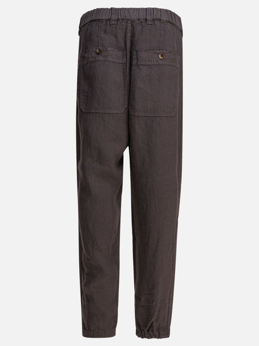 Leisure trousers Solid colour  Brown - Brunello Cucinelli Men | PLP | VIETTI Online Store | 2
