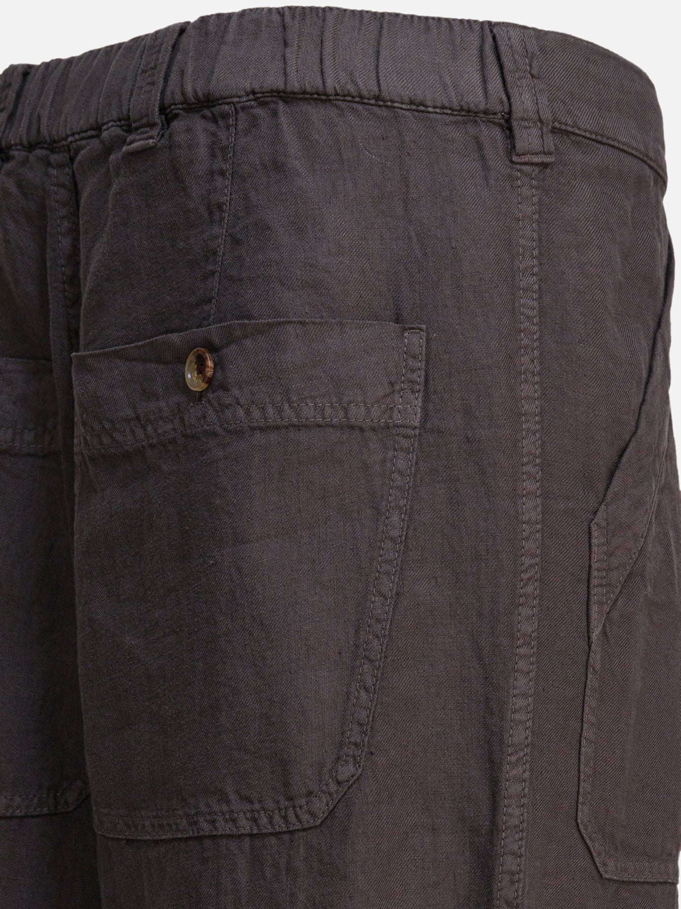 Leisure trousers Solid colour  Brown - Brunello Cucinelli Men | PDP | VIETTI Online Store | Zoom-Modal_4
