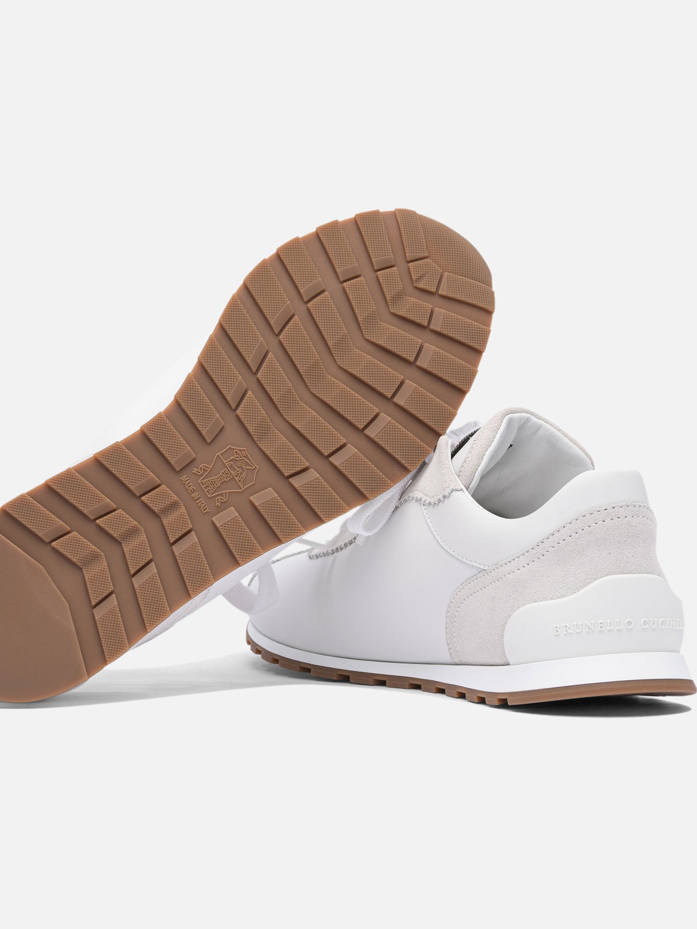 Low top sneakers 100% leather - 100% rubber  White - Brunello Cucinelli Women | PDP | VIETTI Online Store | thumbnail_5