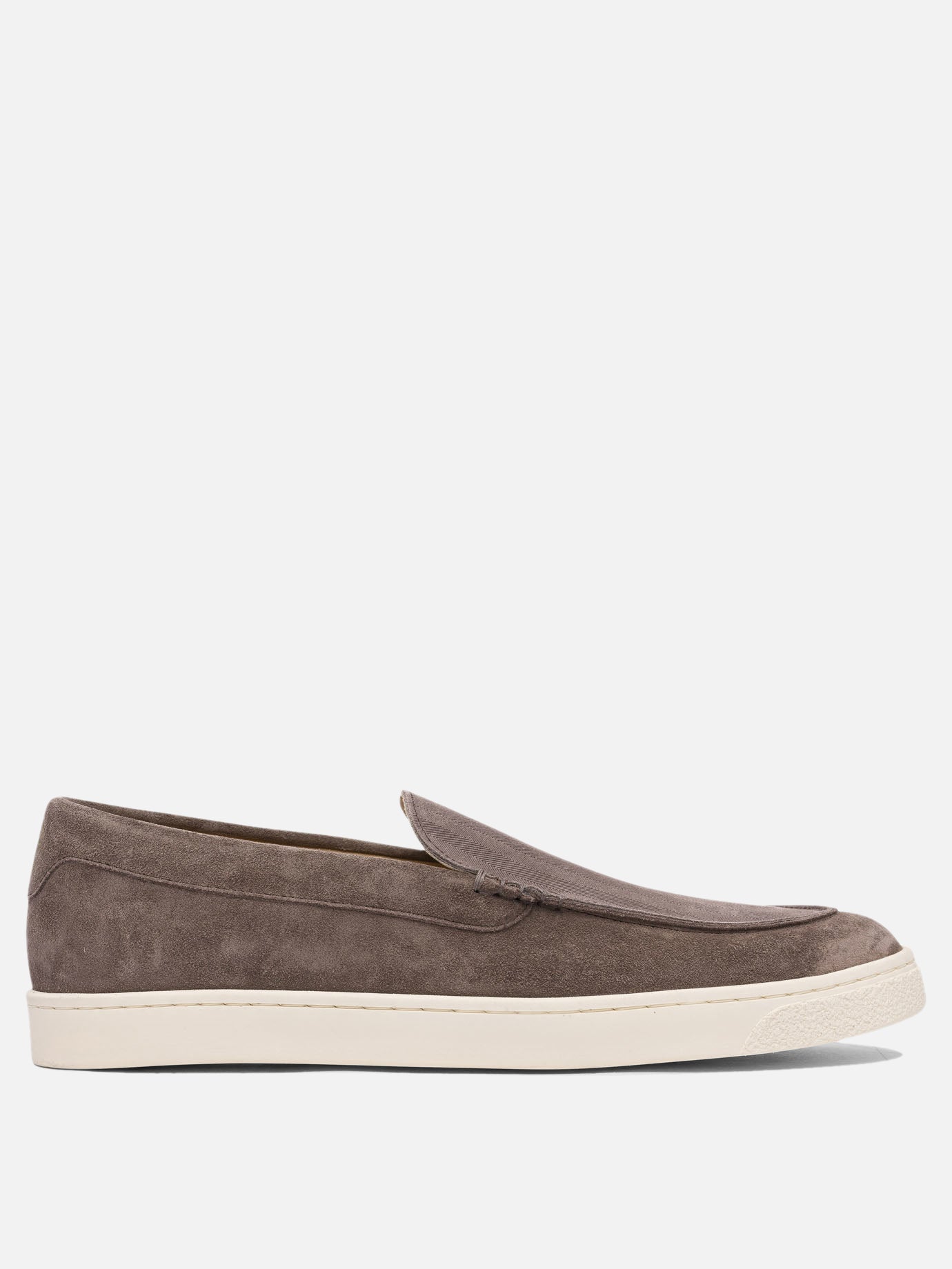 Loafers 100% suede - 100% rubber  Brown - Brunello Cucinelli Men | PDP | VIETTI Online Store | thumbnail