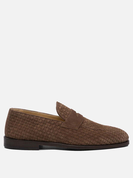 Loafers 100% leather - 80% rubber 20% leather  Brown - Brunello Cucinelli Men | PLP | VIETTI Online Store 
