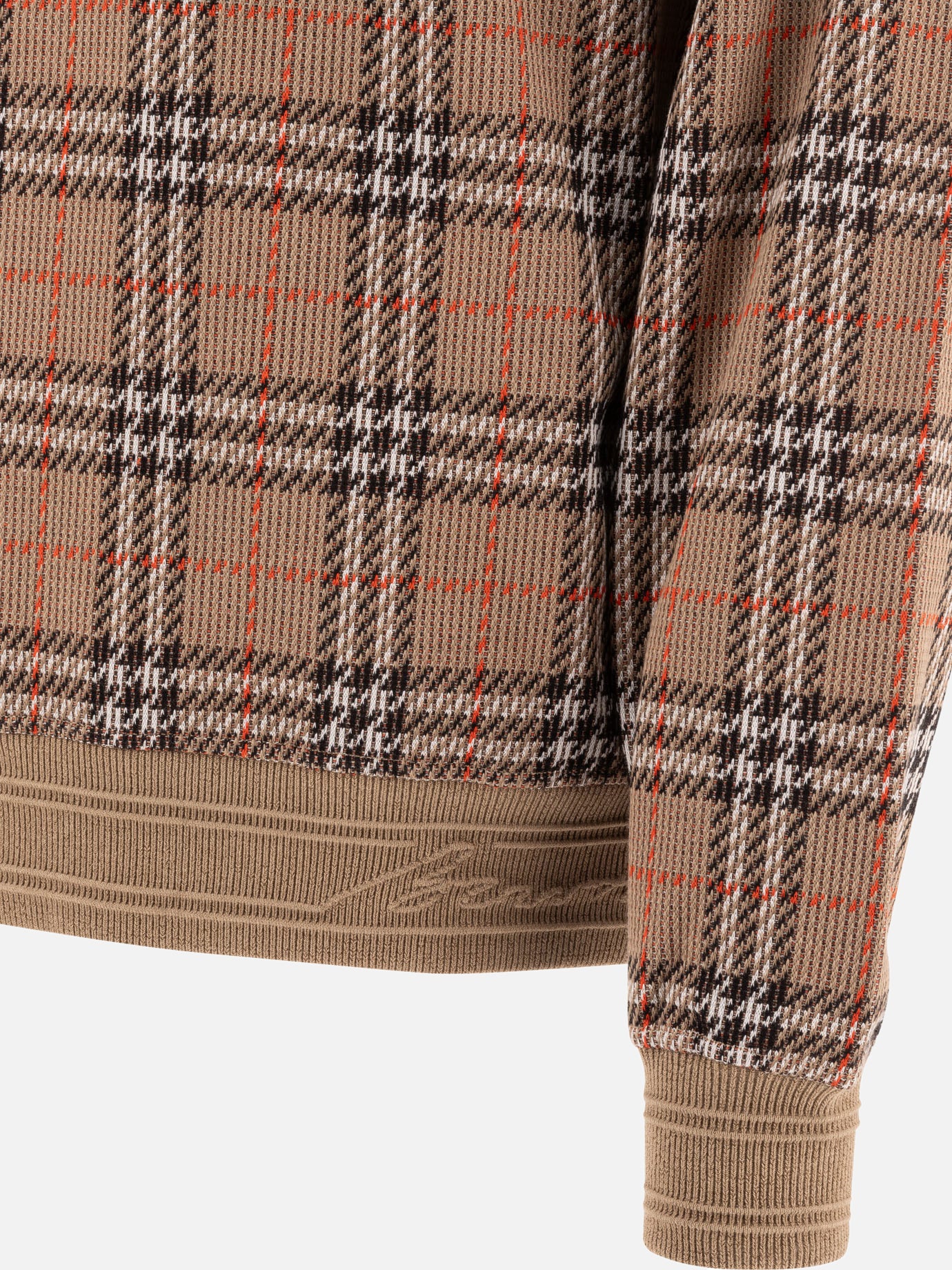 Burberry Cotton Check crewneck sweatshirt 14327904_S Beige thumbnail_4