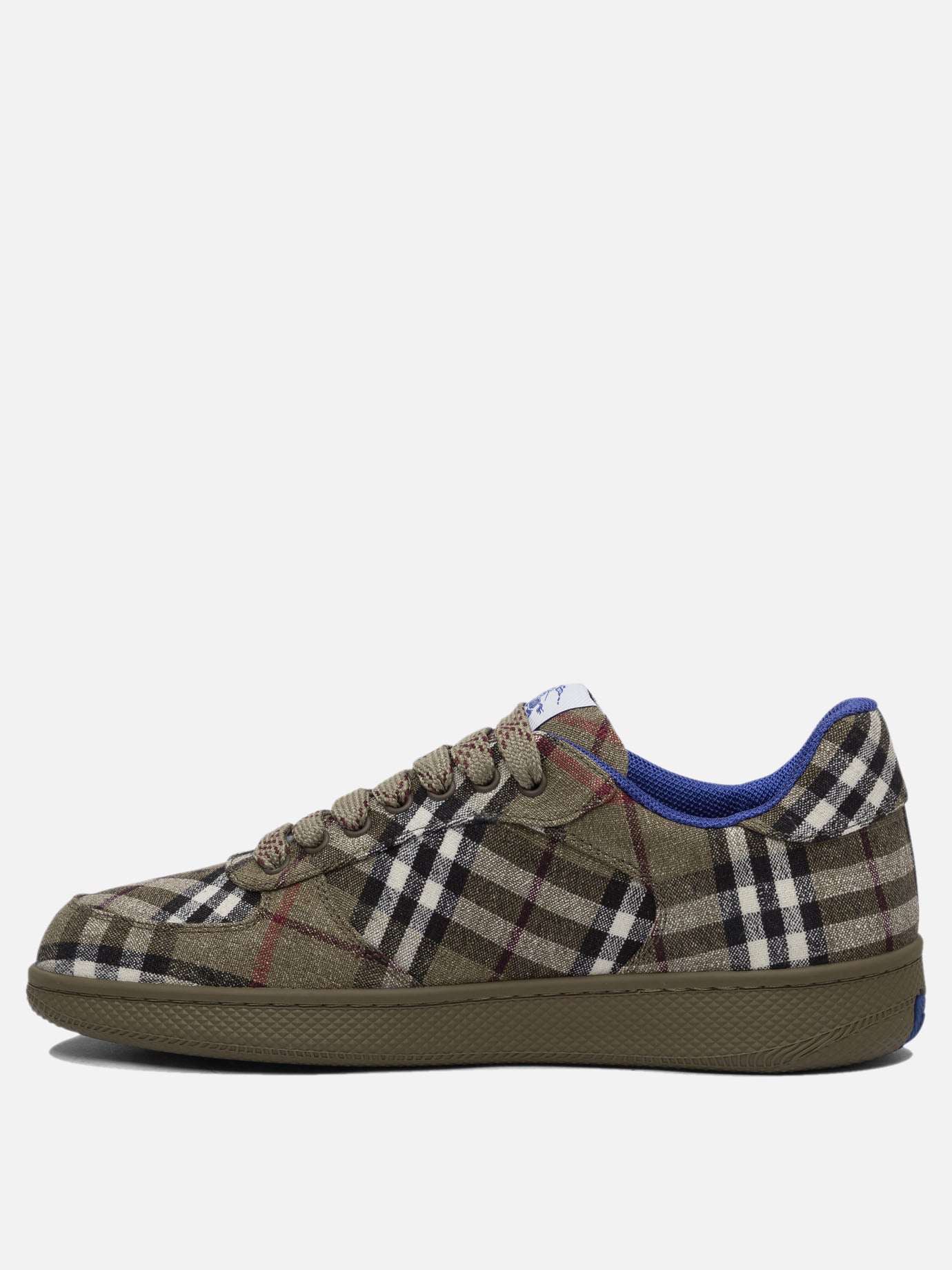 Burberry "Terrace Check" Sneakers Green