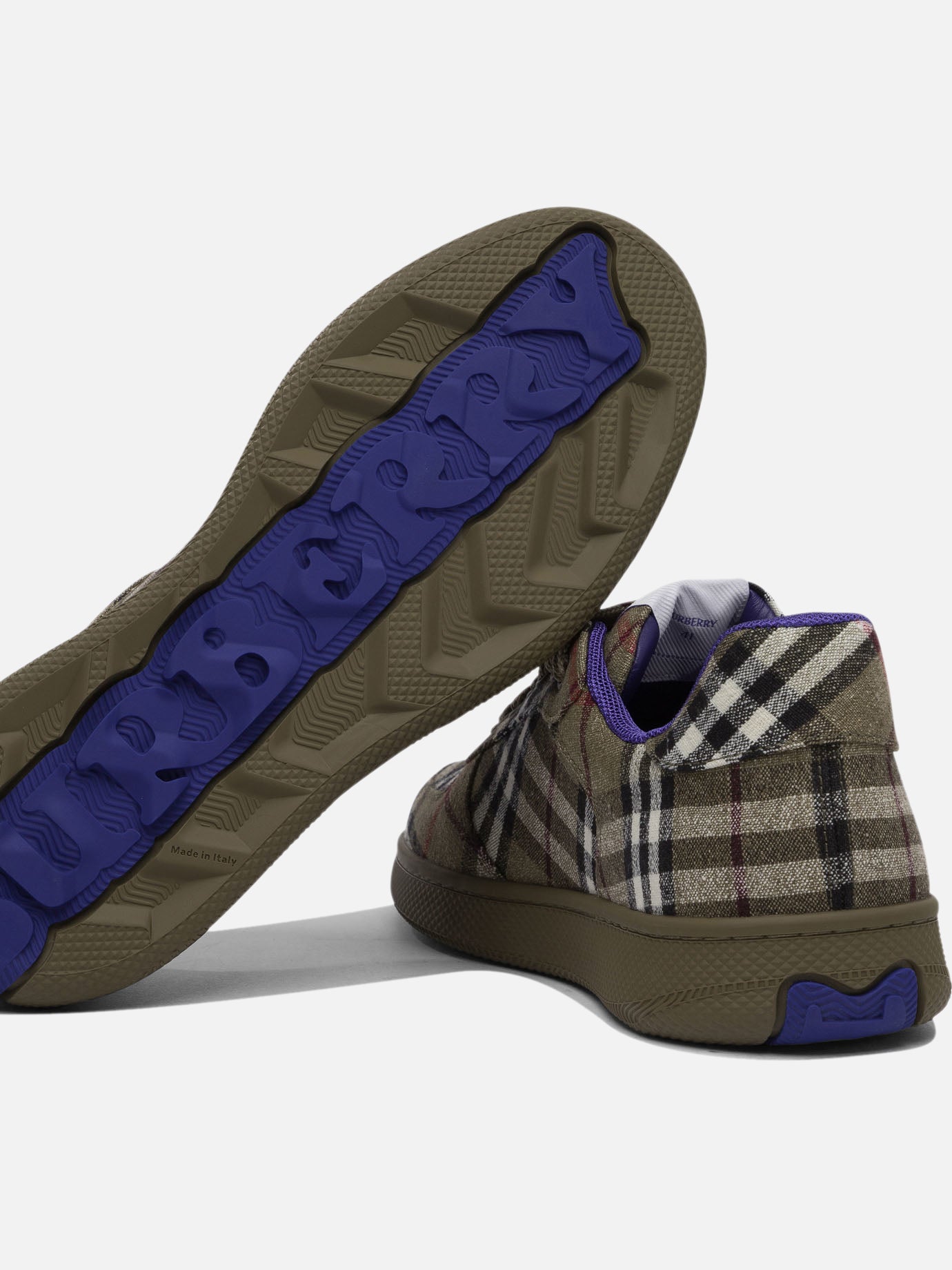 Burberry &quot;Terrace Check&quot; Sneakers 13333978_42 Green thumbnail_5