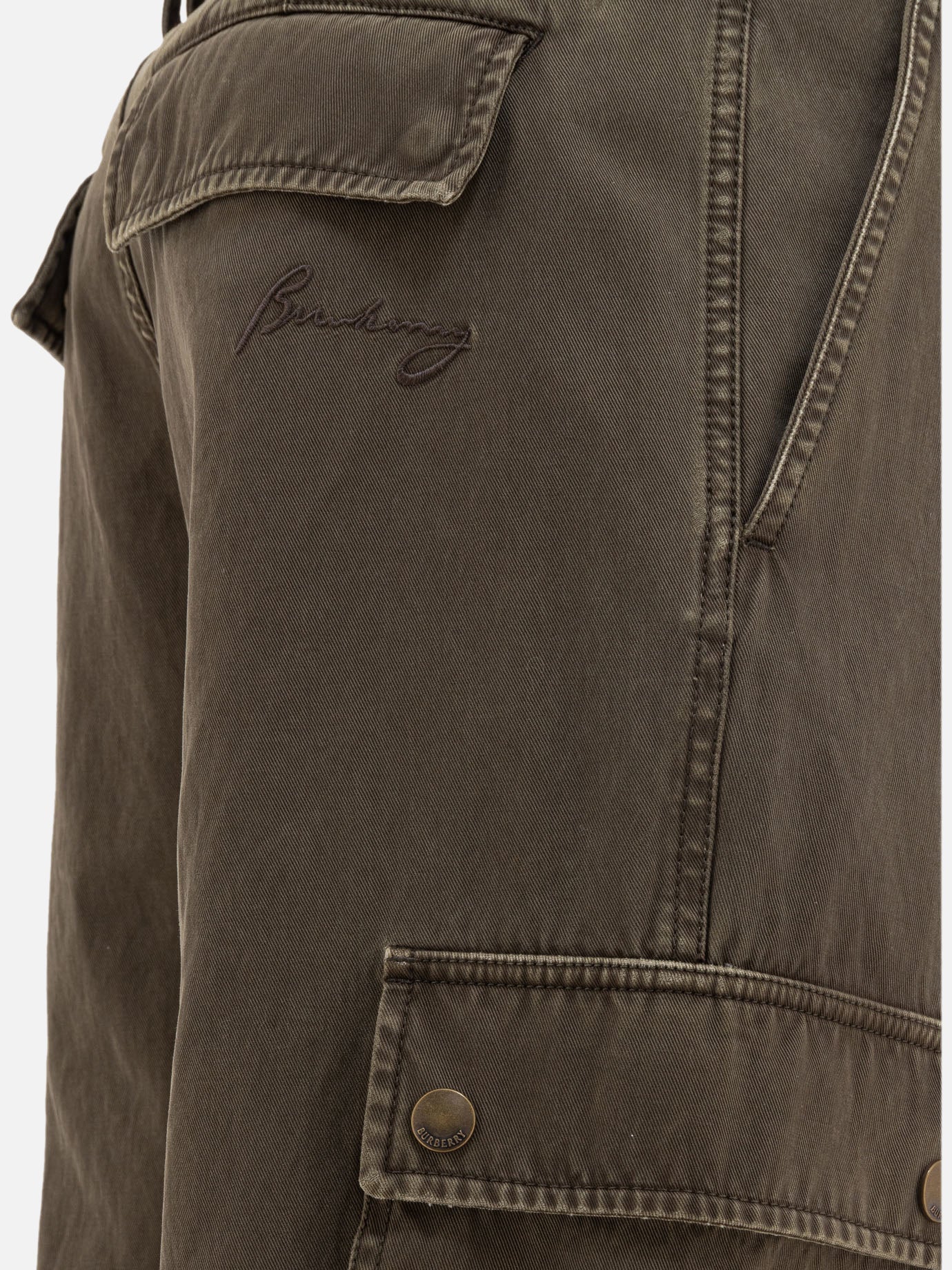 Cargo & parachute trousers Solid colour  Brown - Burberry Men | PDP | VIETTI Online Store | Zoom-Modal_4
