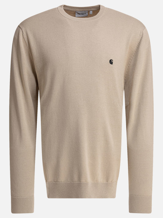 Crewneck sweaters Logo  Beige - Carhartt WIP Men | PLP | VIETTI Online Store 
