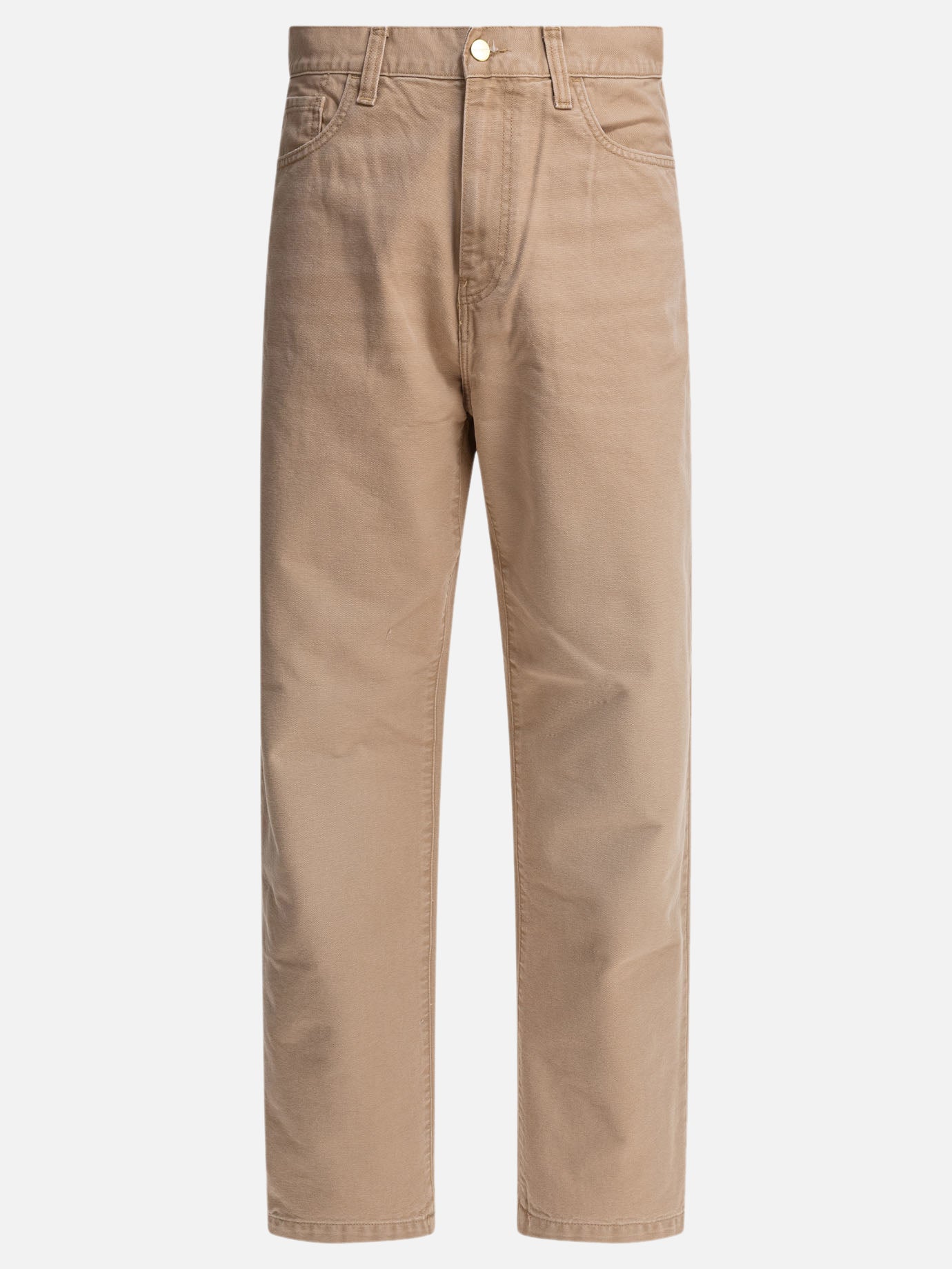 Straight-leg jeans Solid colour  Beige - Carhartt WIP Men | PDP | VIETTI Online Store | thumbnail