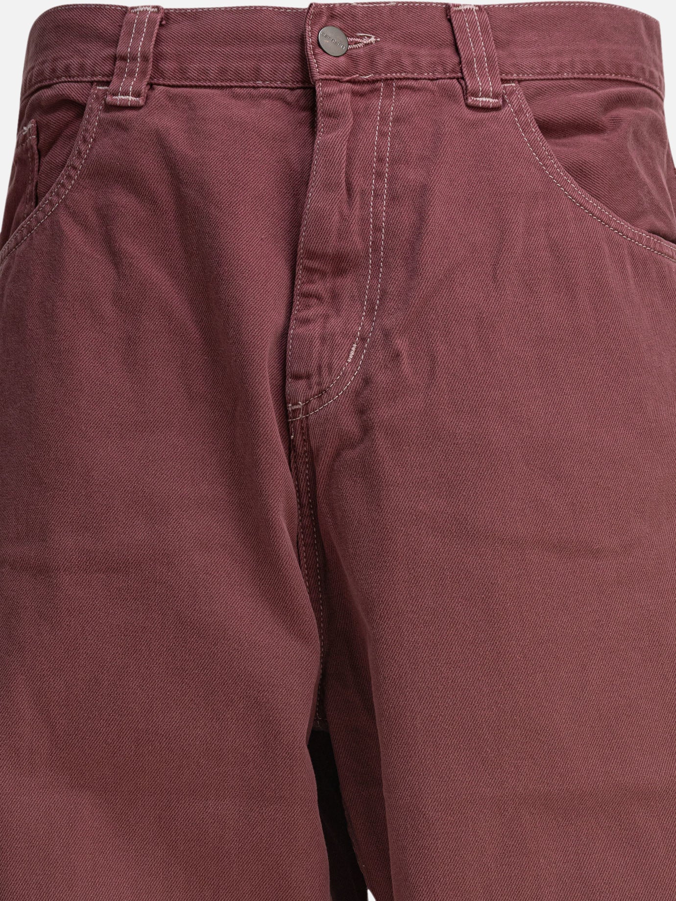 Wide-leg jeans Solid colour  Bordeaux - Carhartt WIP Men | PDP | VIETTI Online Store | thumbnail_3