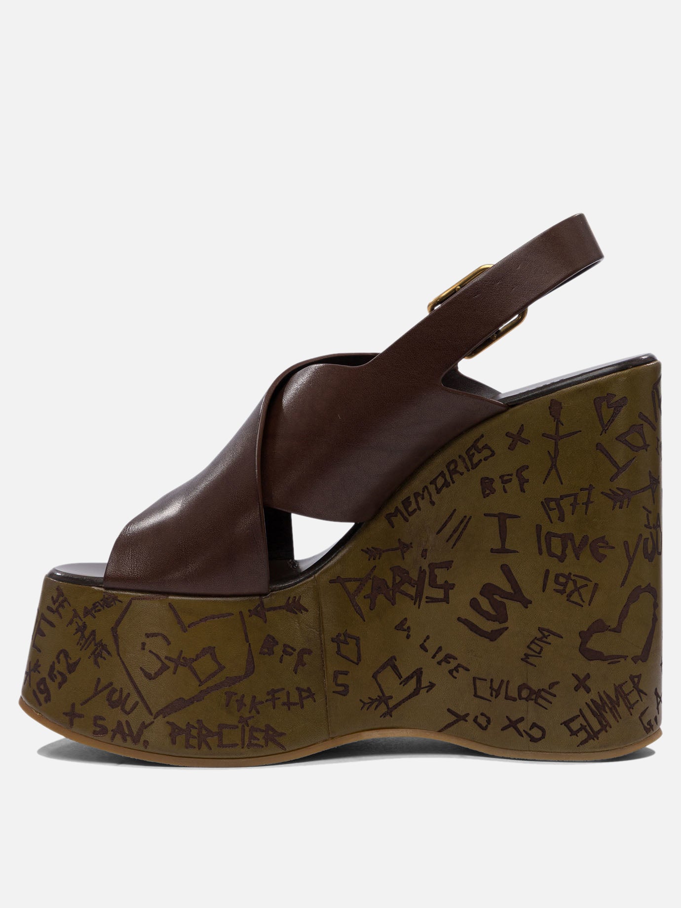 Heeled sandals 100% leather - 100% leather  Brown - Chloé Women | PDP | VIETTI Online Store | Zoom-Modal_3
