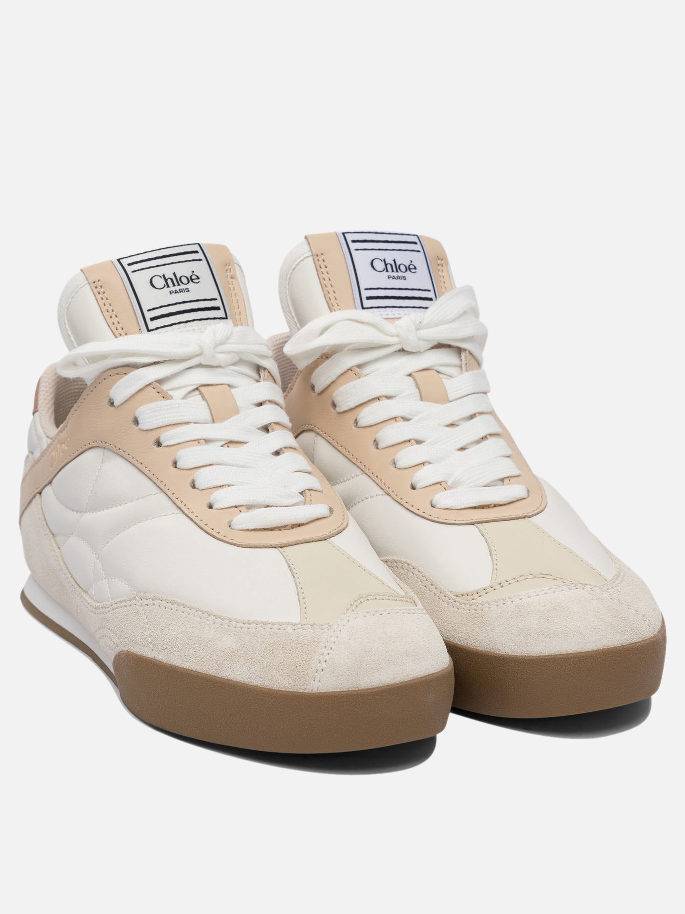 Low top sneakers 100% recycled polyester - 50% rubber 50% ethylene vinyl  Pink - Chloé Women | PDP | VIETTI Online Store | thumbnail_2