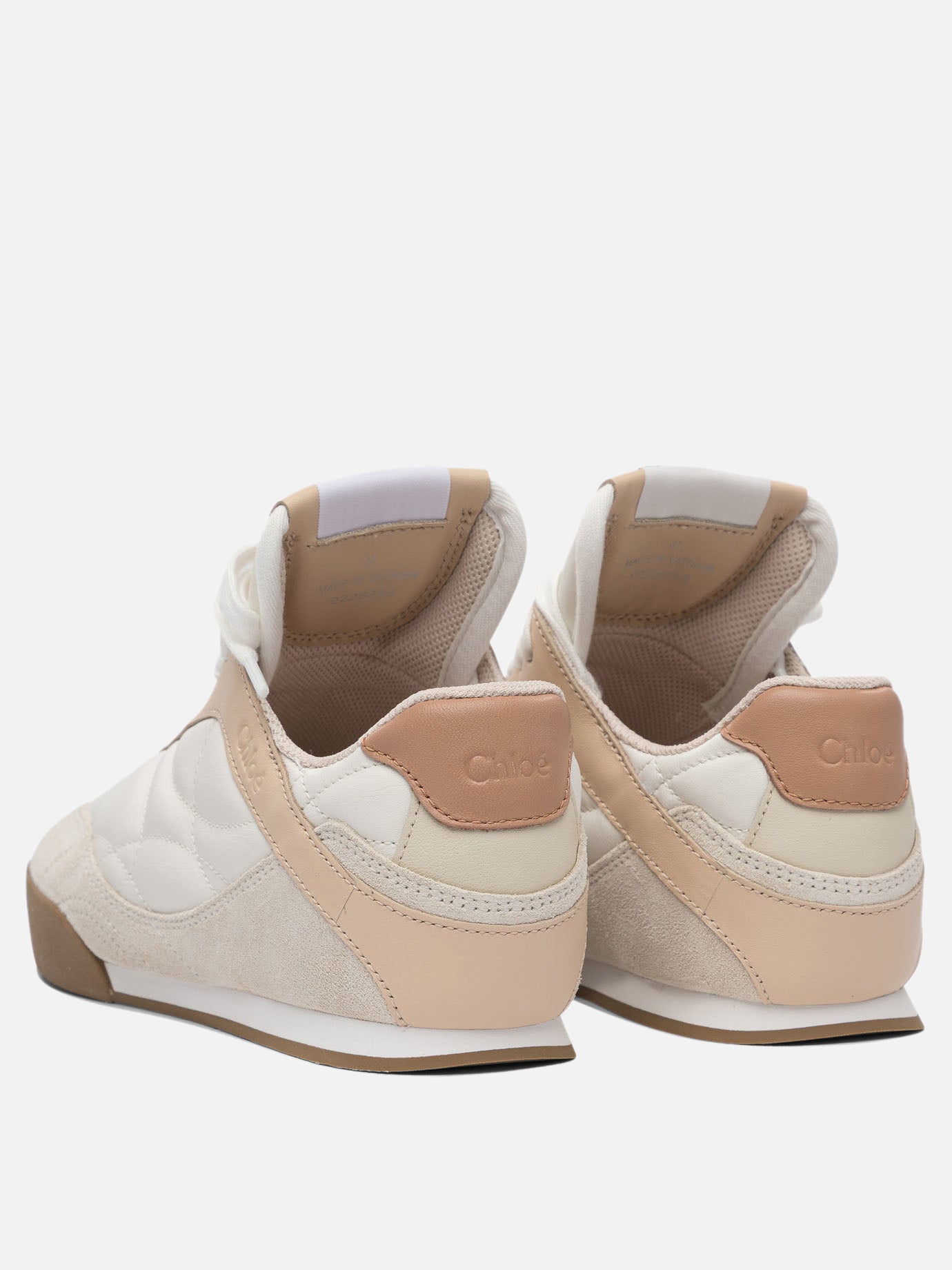 Low top sneakers 100% recycled polyester - 50% rubber 50% ethylene vinyl  Pink - Chloé Women | PDP | VIETTI Online Store | thumbnail_4