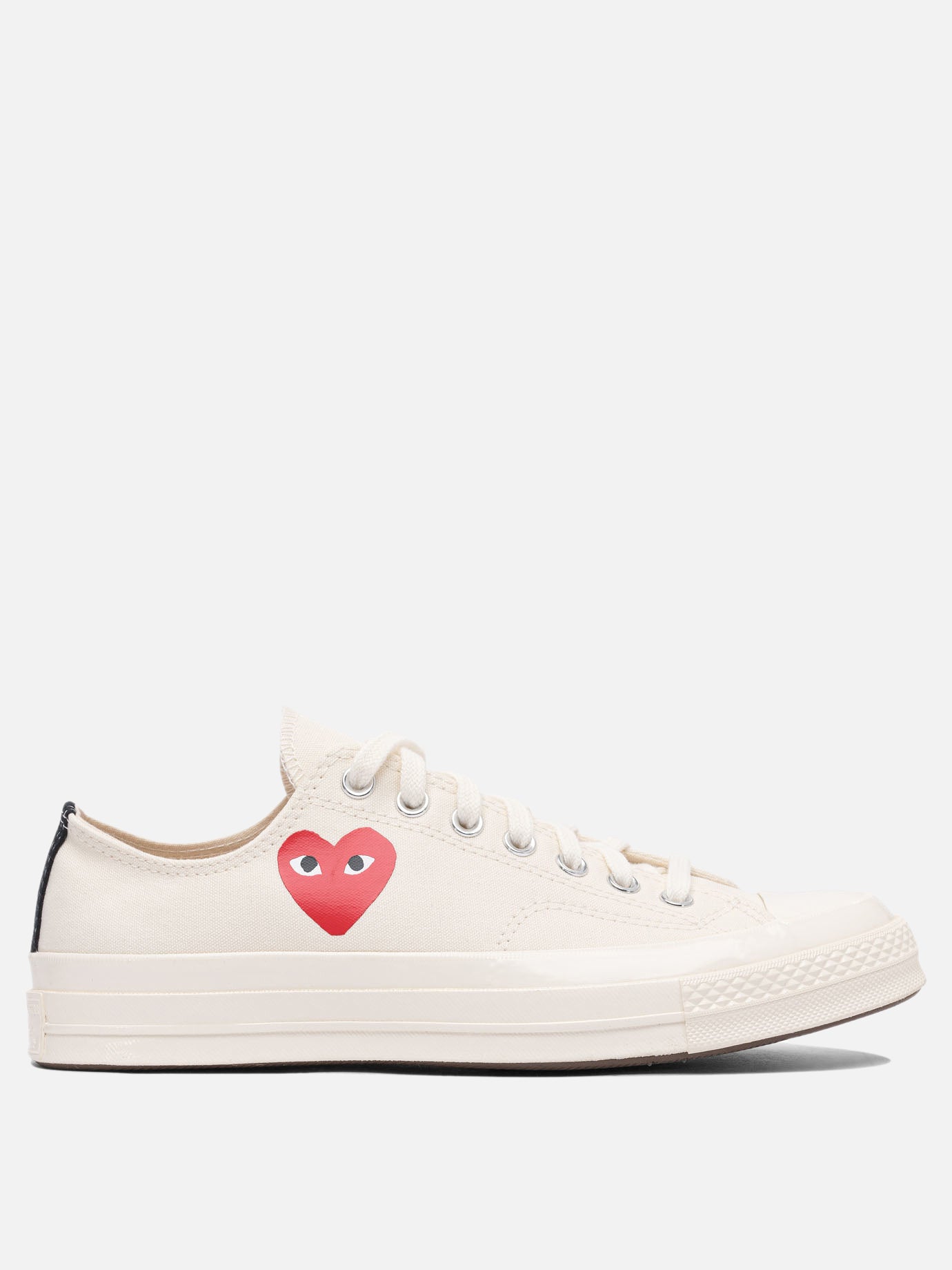 Low top sneakers 100% cotton - 100% rubber  White - Comme Des Garçons Play Men | PDP | VIETTI Online Store | Zoom-Modal
