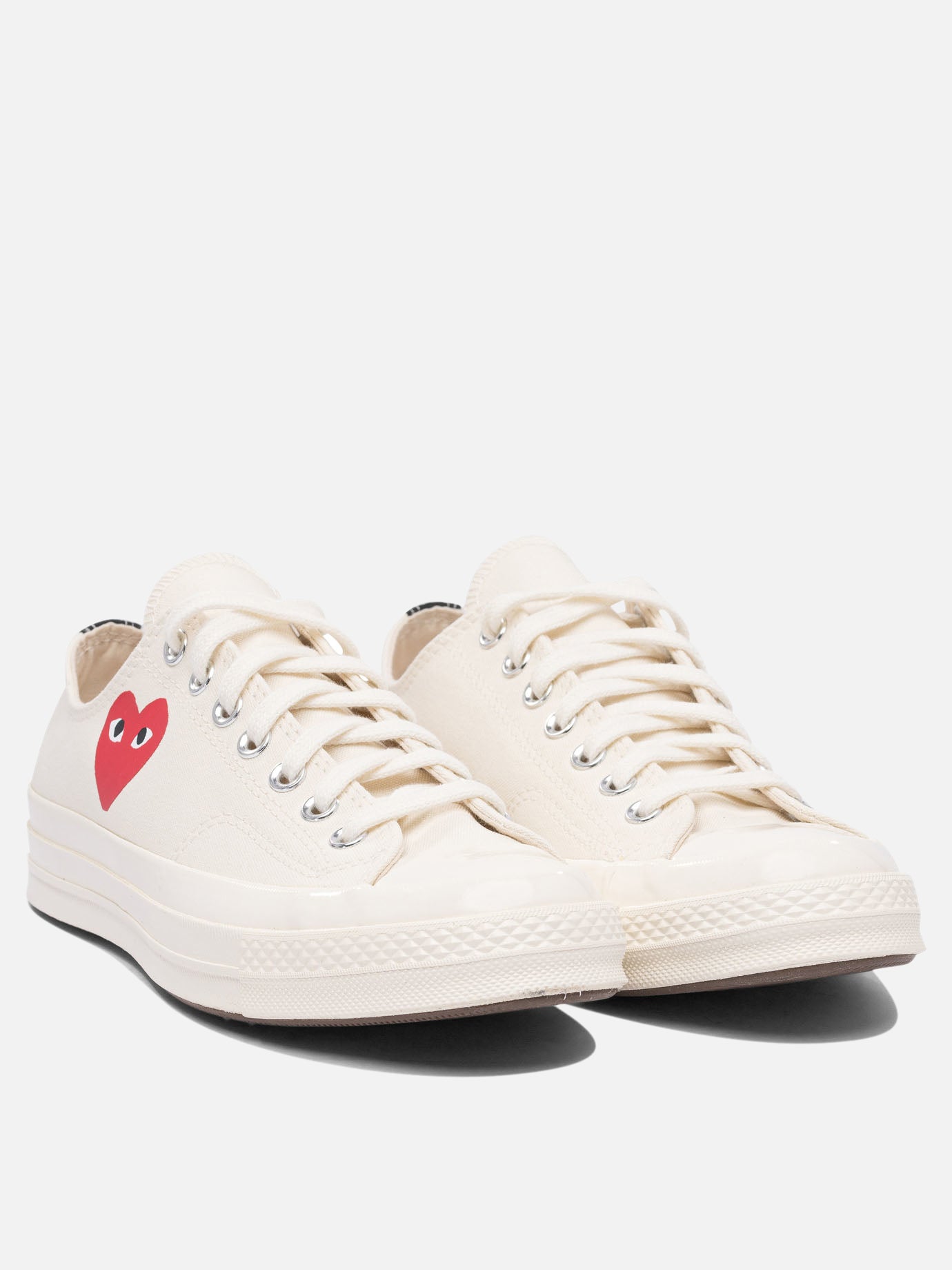 Low top sneakers 100% cotton - 100% rubber  White - Comme Des Garçons Play Men | PDP | VIETTI Online Store | thumbnail_2