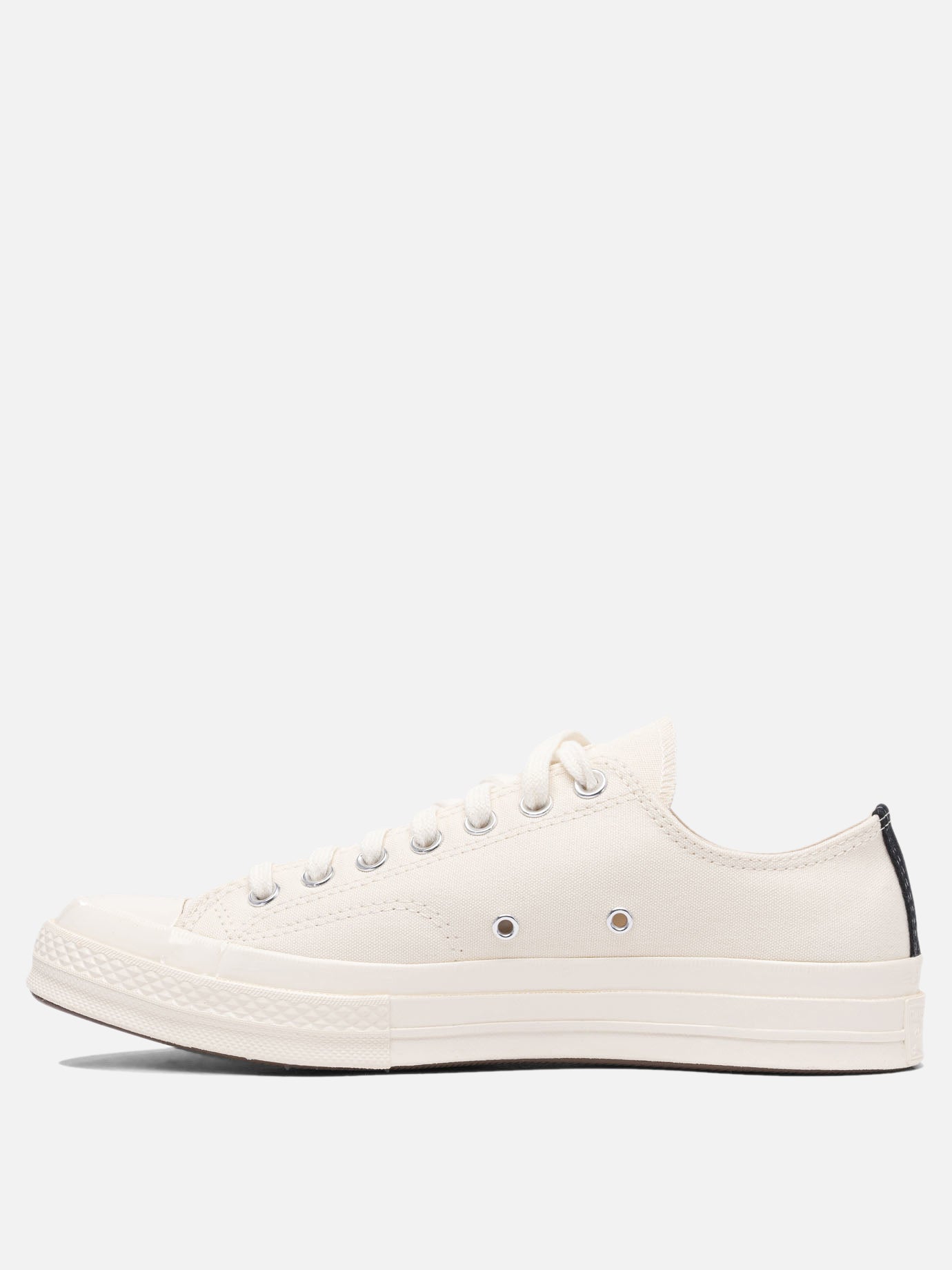 Low top sneakers 100% cotton - 100% rubber  White - Comme Des Garçons Play Men | PDP | VIETTI Online Store | thumbnail_3