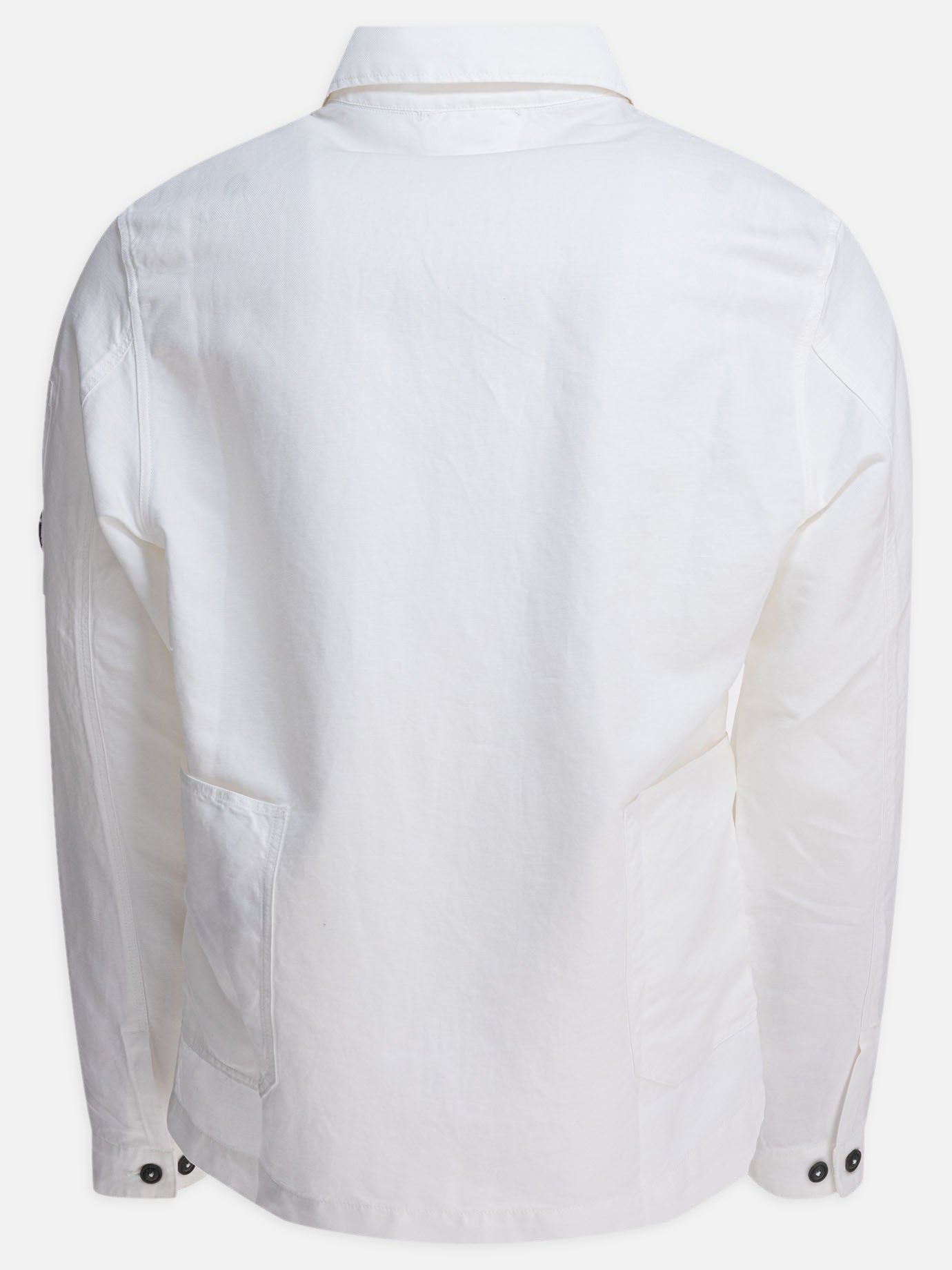C.P. Company Cotton and linen overshirt 19575647_S White thumbnail_2