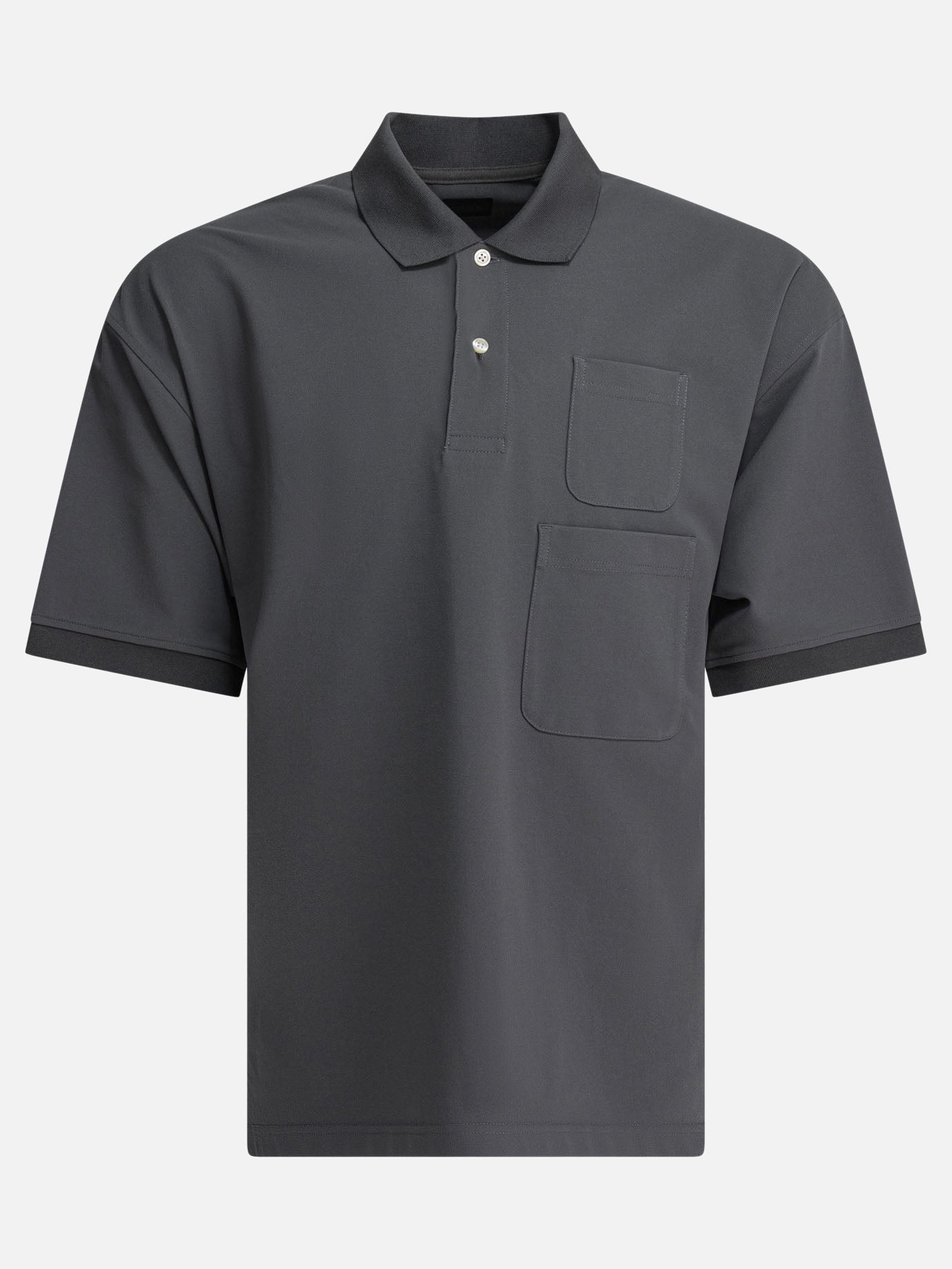 Polo shirts with buttons Solid colour  Grey - Daiwa Pier 39 Men | PDP | VIETTI Online Store | thumbnail