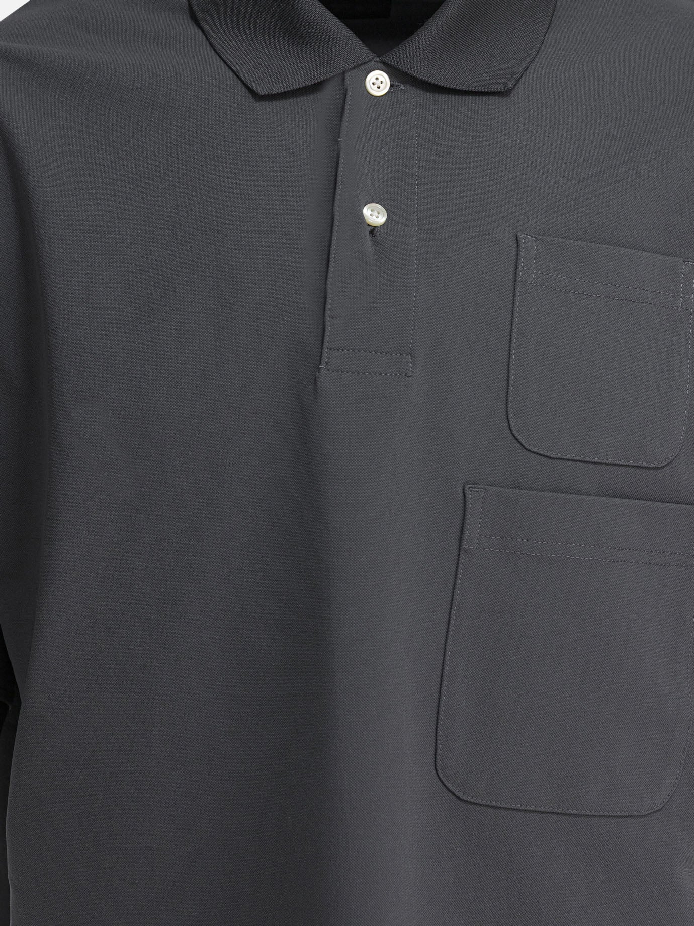 Polo shirts with buttons Solid colour  Grey - Daiwa Pier 39 Men | PDP | VIETTI Online Store | thumbnail_3