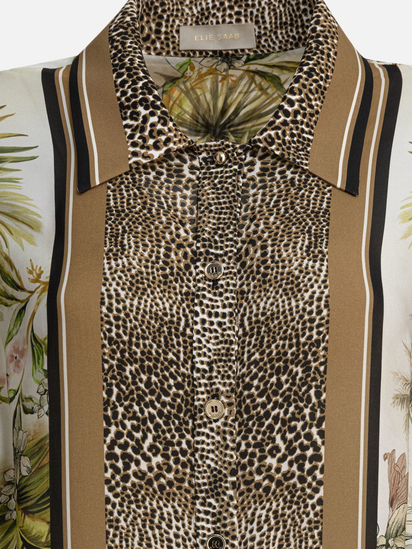 Casual shirts Animal print  Brown - Elie Saab Women | PDP | VIETTI Online Store | thumbnail_3