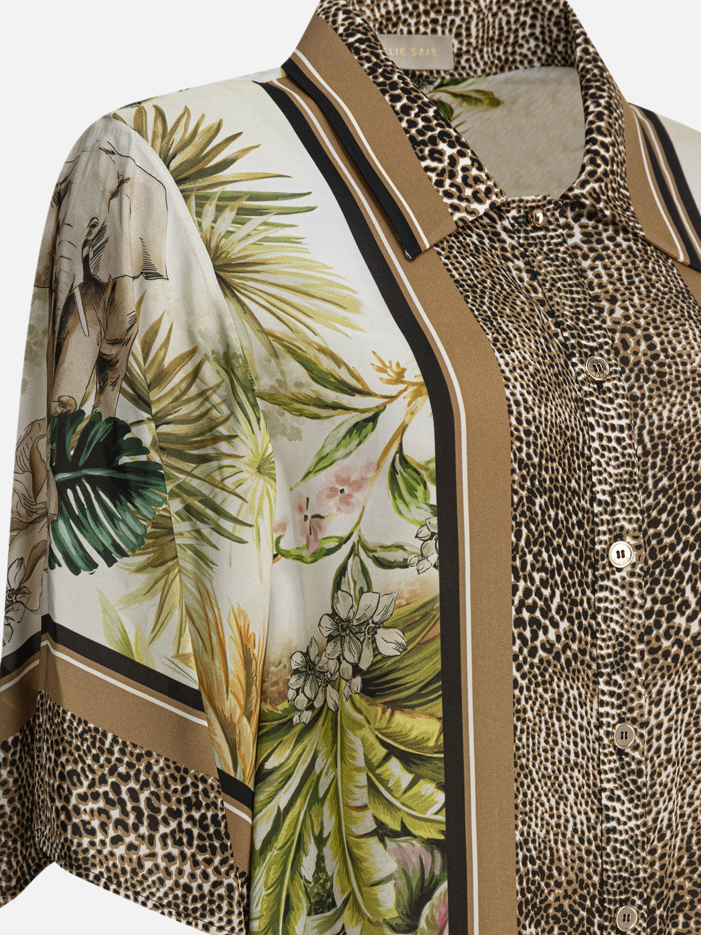 Casual shirts Animal print  Brown - Elie Saab Women | PDP | VIETTI Online Store | thumbnail_4