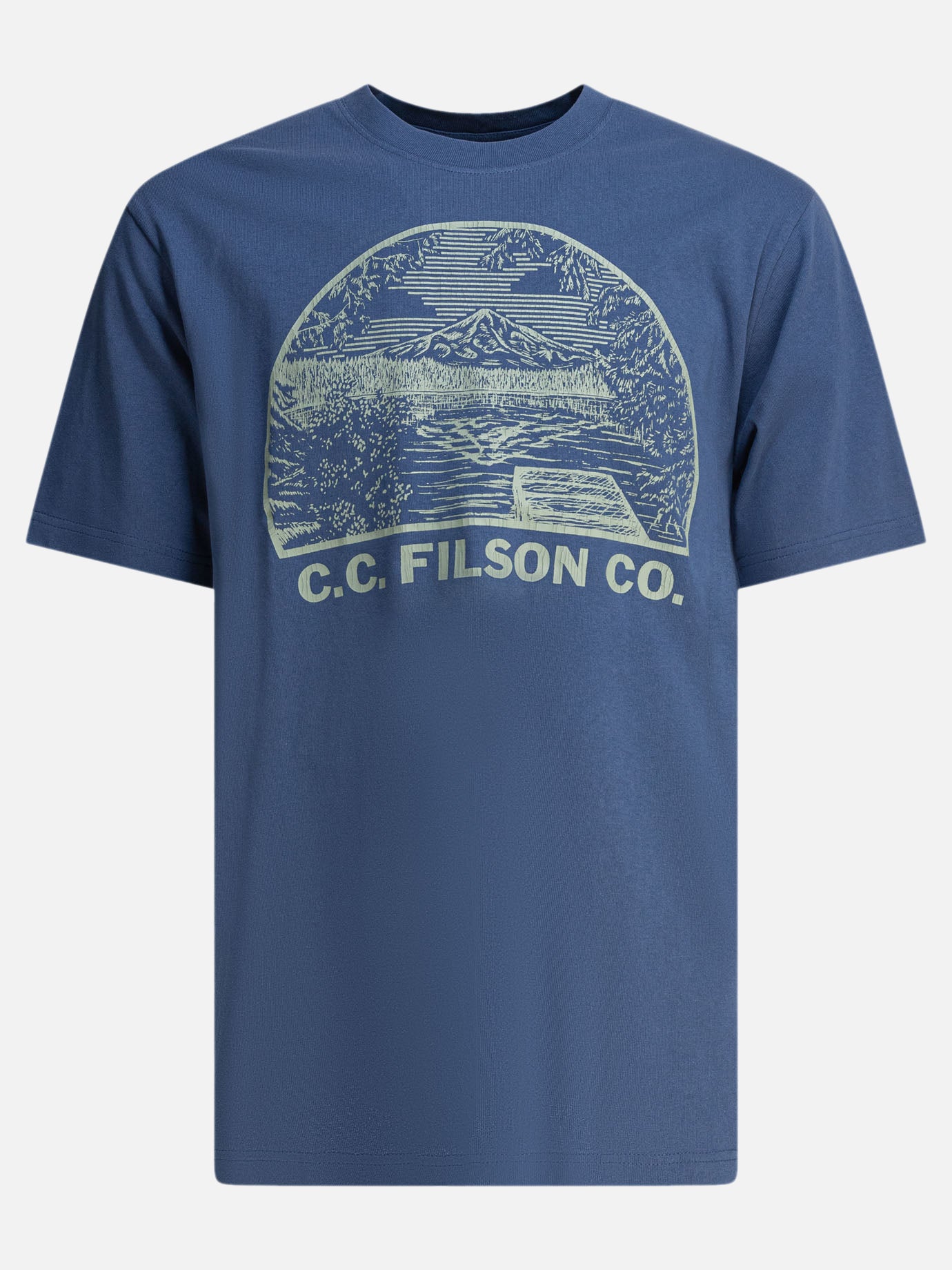 Crewneck t-shirts Print  Light blue - Filson Men | PDP | VIETTI Online Store | Zoom-Modal
