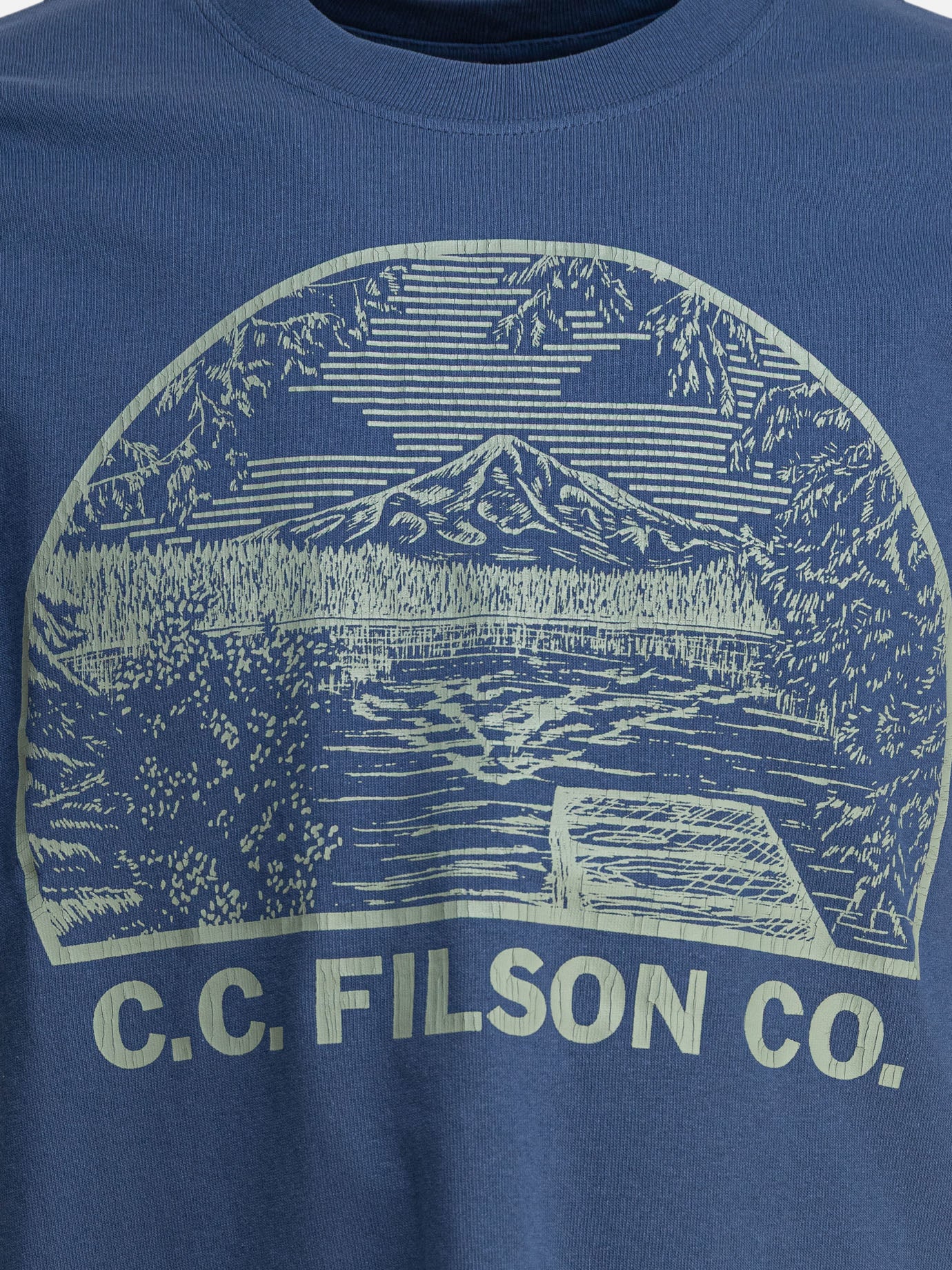 Crewneck t-shirts Print  Light blue - Filson Men | PDP | VIETTI Online Store | Zoom-Modal_3
