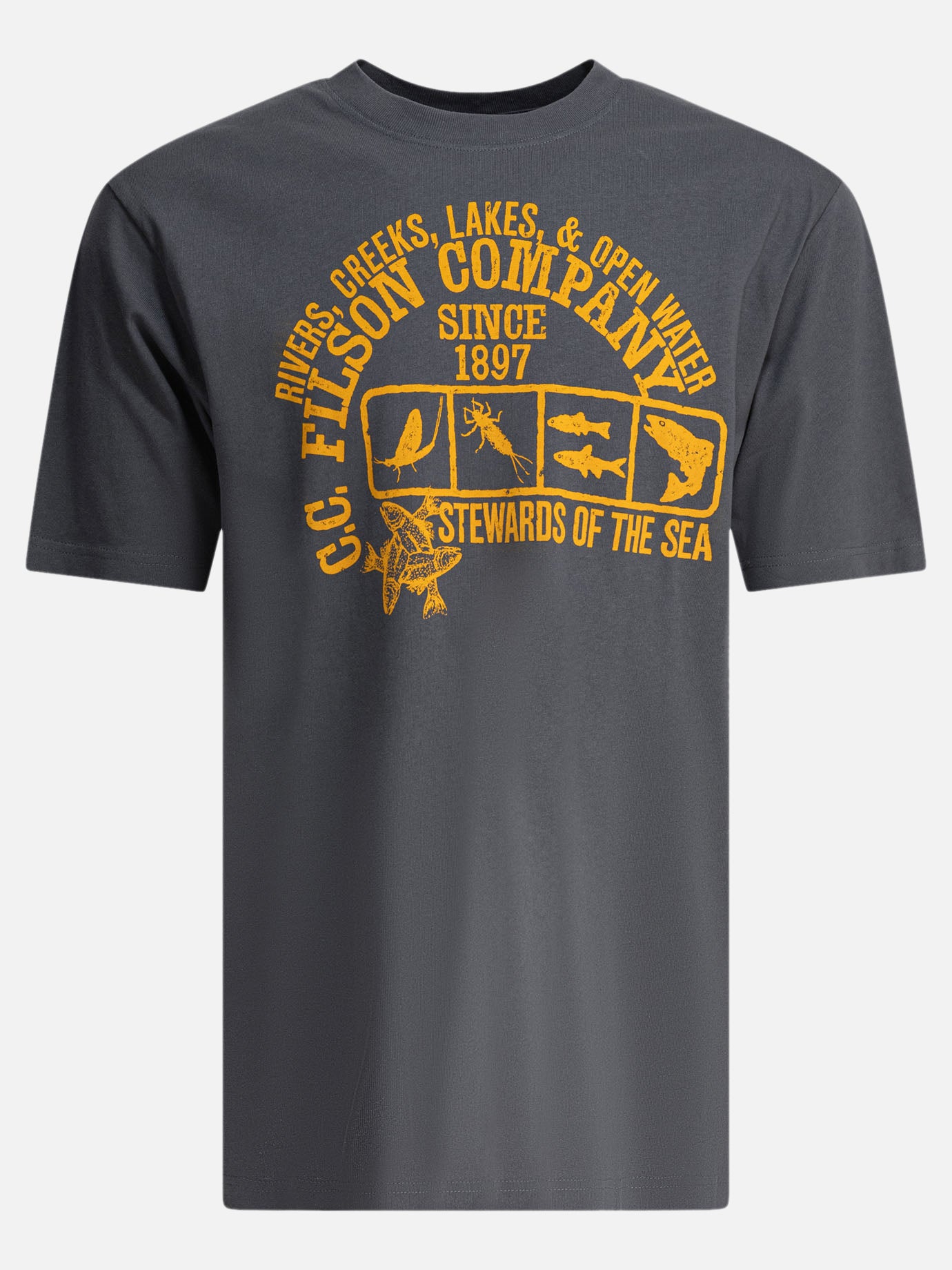 Crewneck t-shirts Print  Blue - Filson Men | PDP | VIETTI Online Store | Zoom-Modal
