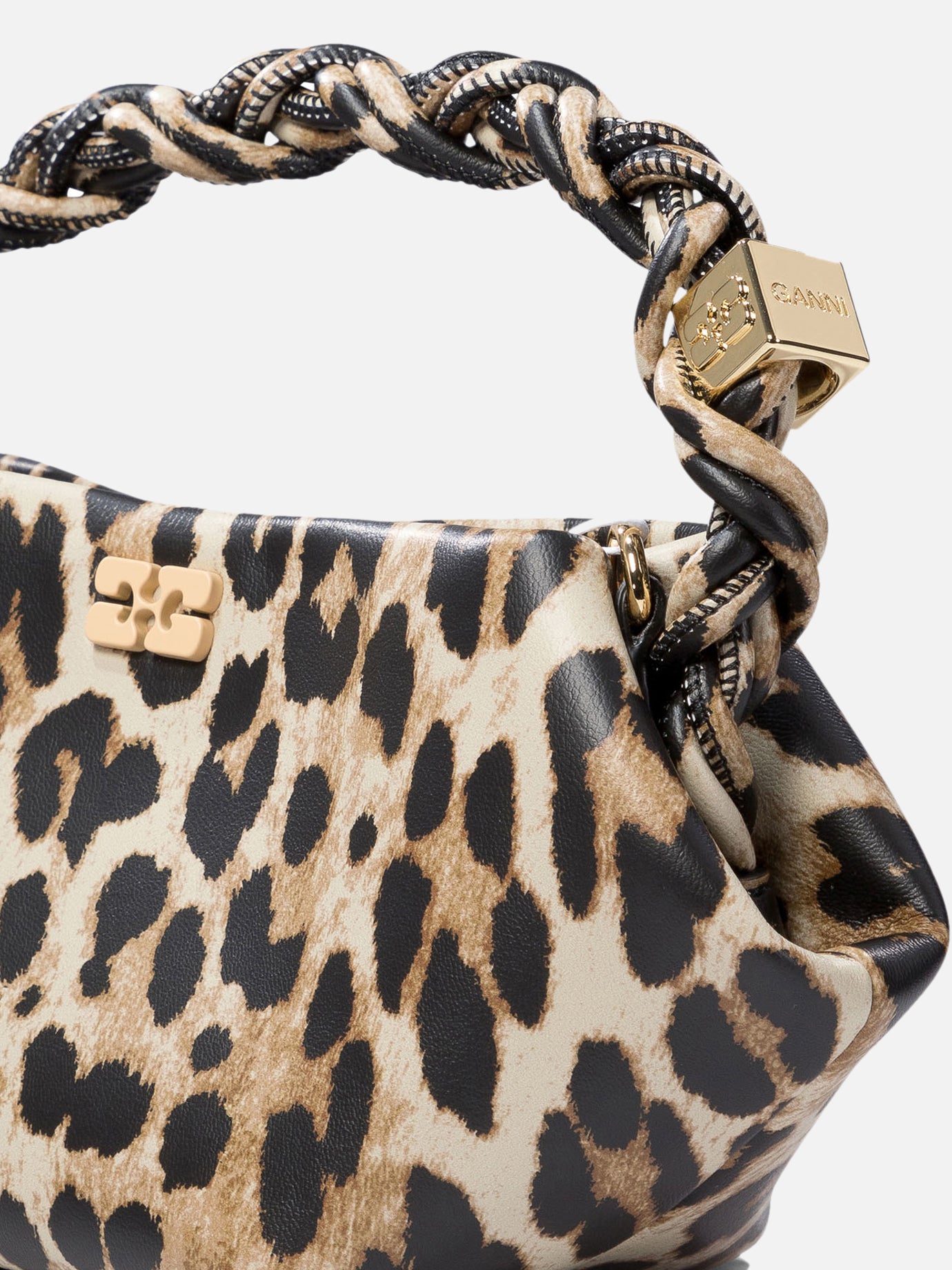 Small bags 65% recycled leather 19% polyurethane fibre 16% polyester  Brown - Ganni Women | PDP | VIETTI Online Store | Zoom-Modal_4
