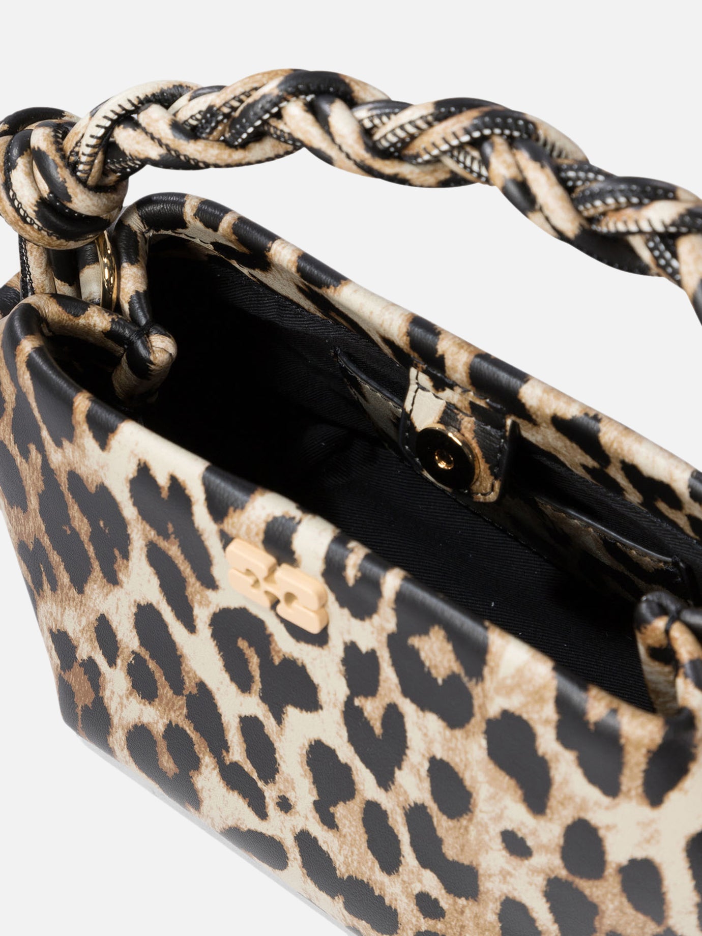 Small bags 65% recycled leather 19% polyurethane fibre 16% polyester  Brown - Ganni Women | PDP | VIETTI Online Store | thumbnail_5