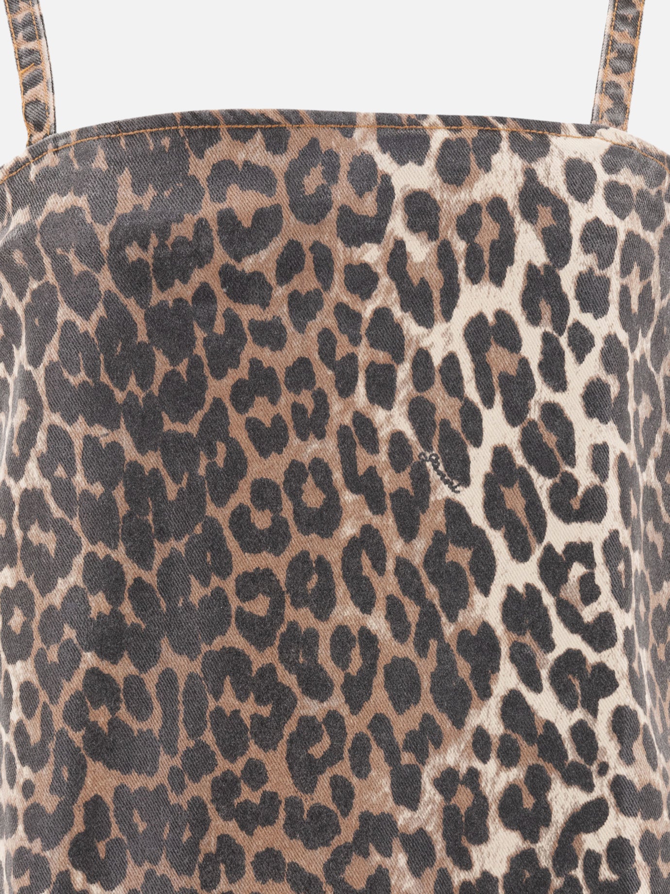 Mini dresses Animal print  Brown - Ganni Women | PDP | VIETTI Online Store | thumbnail_3