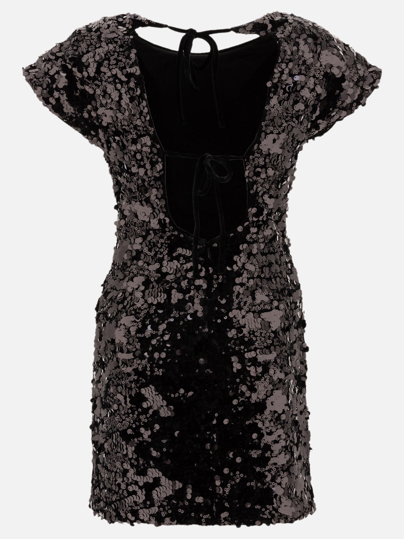 Mini dresses Solid colour  Black - Ganni Women | PDP | VIETTI Online Store | thumbnail_2