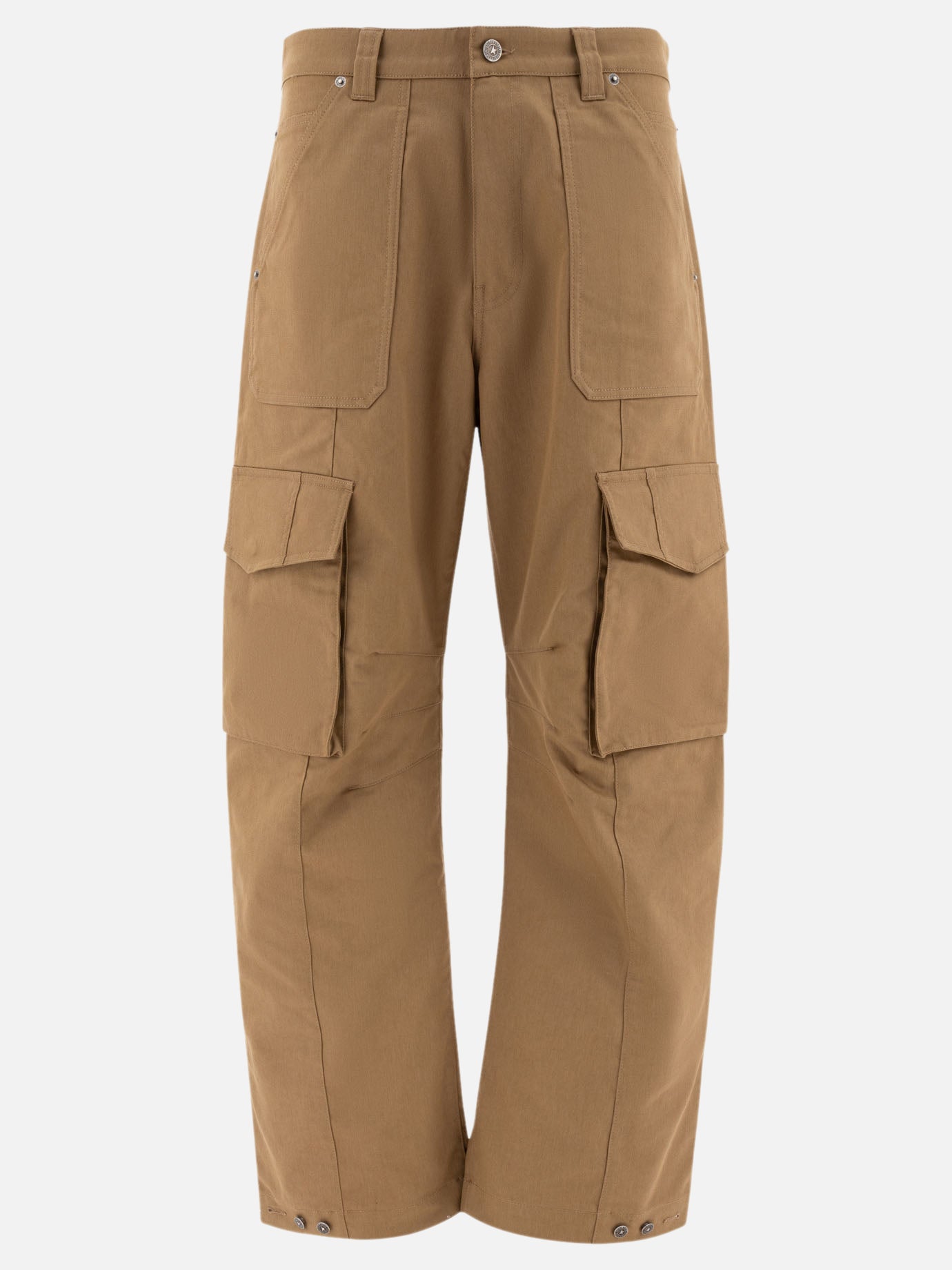 Cargo & parachute trousers Solid colour  Beige - Golden Goose Men | PDP | VIETTI Online Store | thumbnail