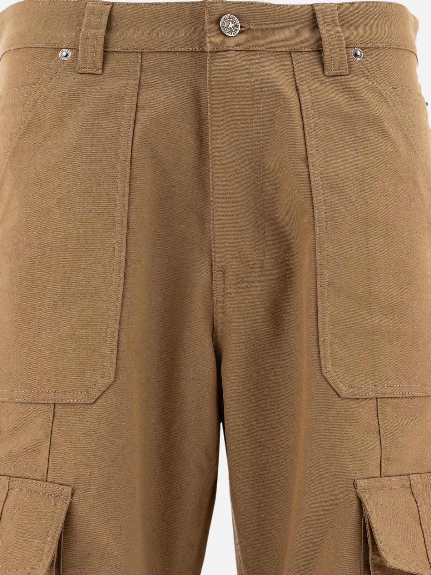 Cargo & parachute trousers Solid colour  Beige - Golden Goose Men | PDP | VIETTI Online Store | thumbnail_3