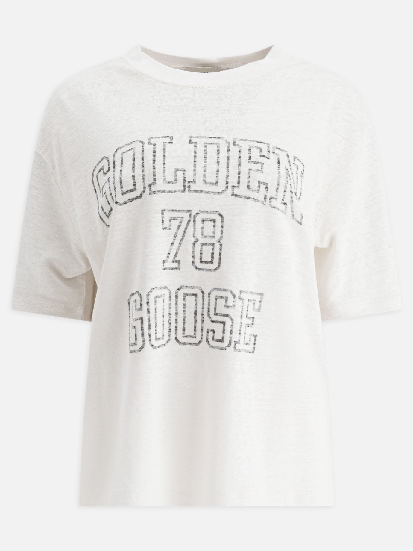 Crewneck t-shirts Logo  White - Golden Goose Women | PDP | VIETTI Online Store | thumbnail