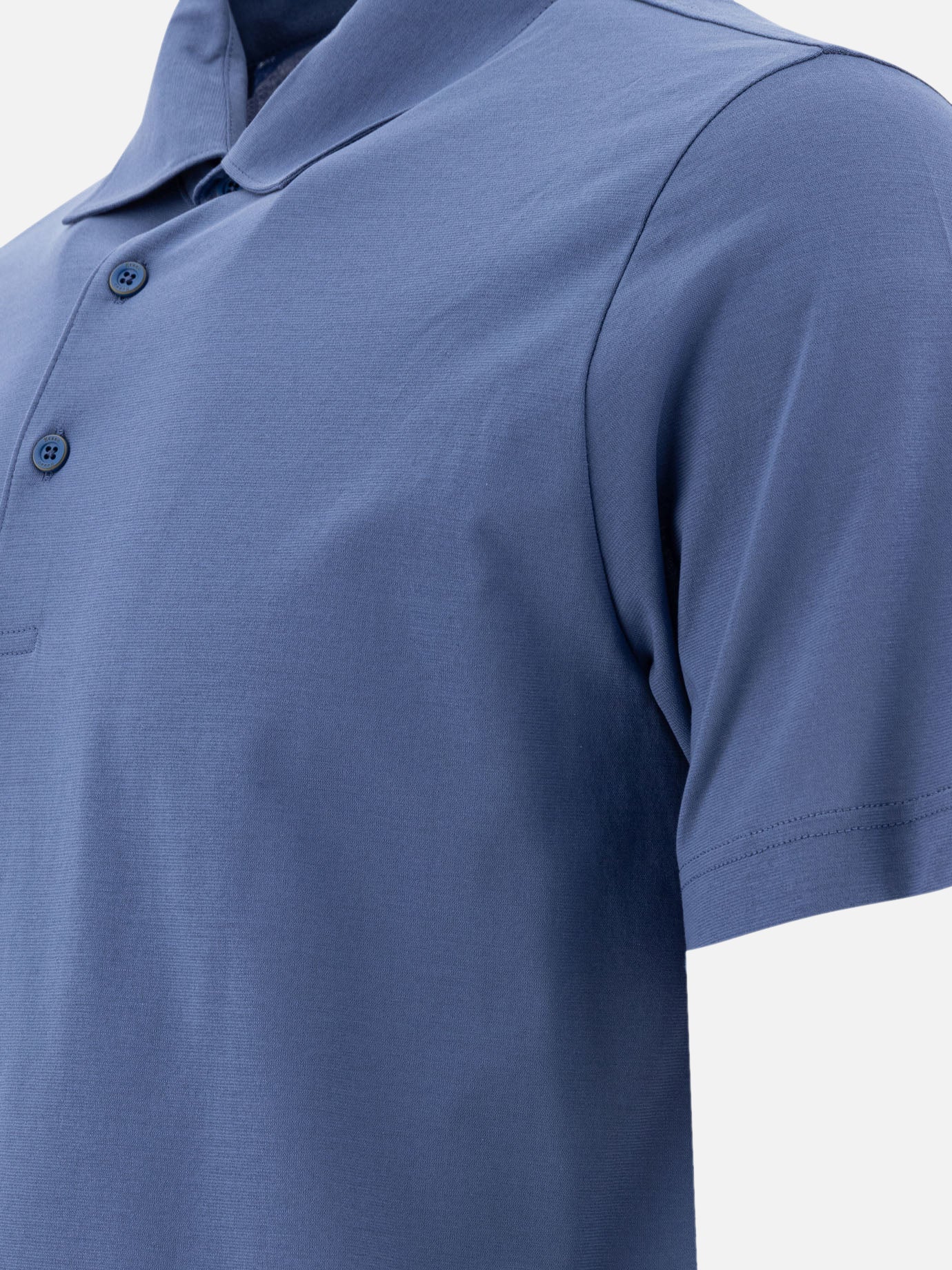 Polo shirts with buttons Solid colour  Light blue - Herno Men | PDP | VIETTI Online Store | Zoom-Modal_4
