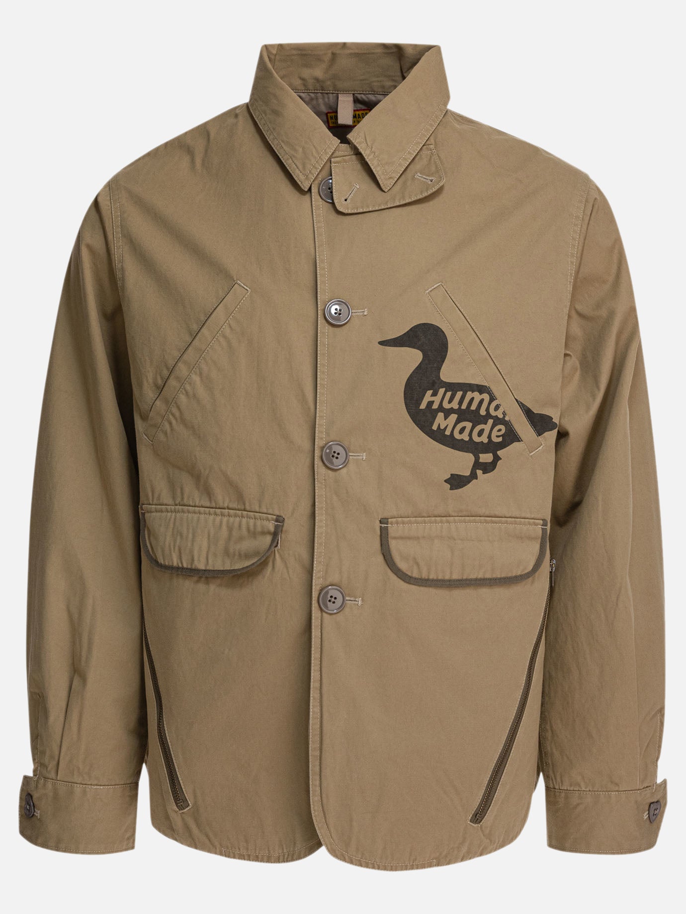 Quilted & Utility Jackets Logo  Beige - Human Made Men | PDP | VIETTI Online Store | Zoom-Modal
